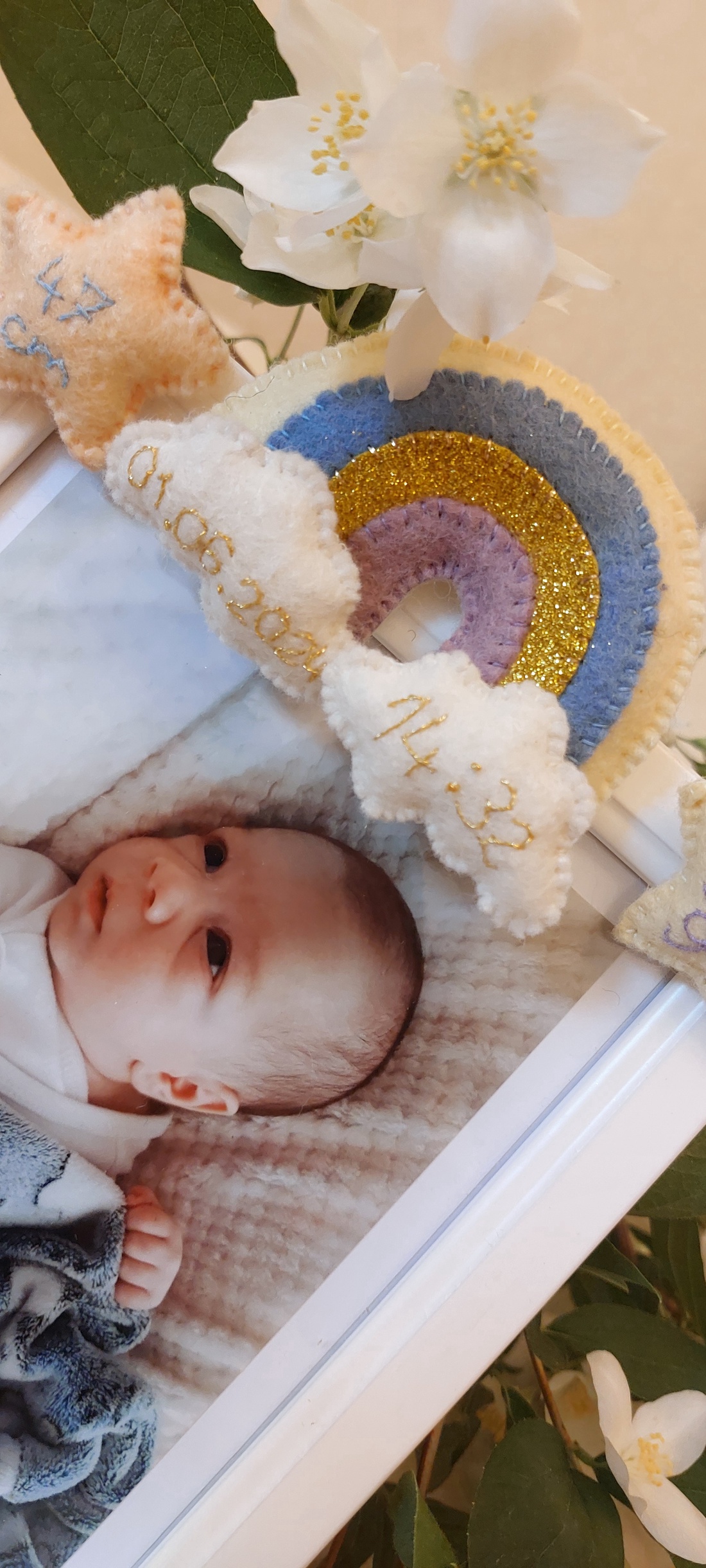 Rama foto personalizata Newborn - pentru copii si bebelusi - casă & stil de viață - echipament pentru camera copiilor - tablouri de cameră pentru copii - Artynos.ro