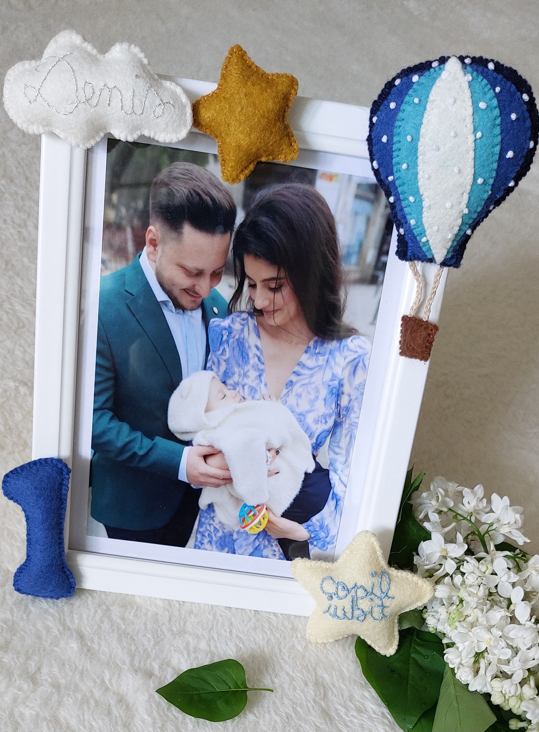 Rama foto personalizata pentru copii Hot Air Balloon - casă & stil de viață - echipament pentru camera copiilor - tablouri de cameră pentru copii - Artynos.ro