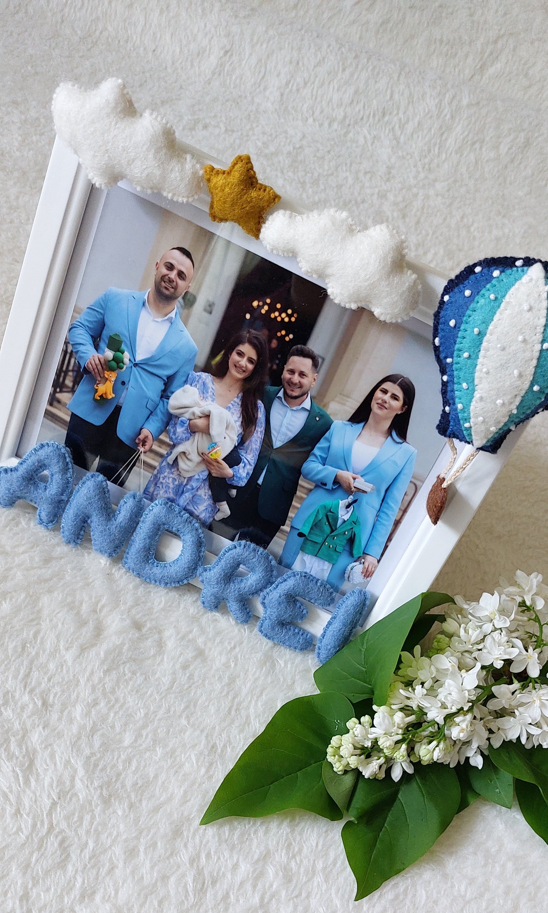 Rama foto personalizata pentru copii Hot Air Balloon - casă & stil de viață - echipament pentru camera copiilor - tablouri de cameră pentru copii - Artynos.ro