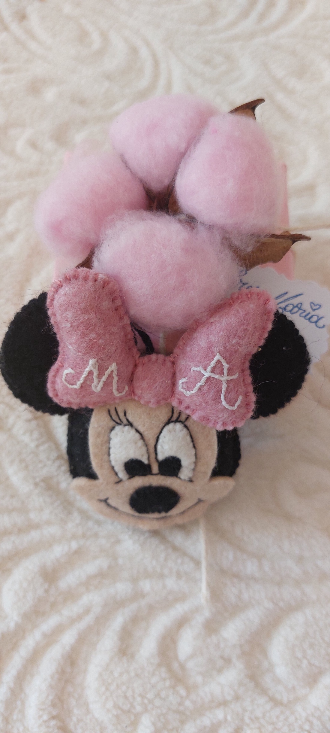 Marturie botez fetita Minnie handmade fetru - jucării și echipamente pentru copii - daruri de botez - Artynos.ro Marturie botez fetita Minnie handmade fetru - jucării și echipamente pentru copii - daruri de botez - Artynos.ro