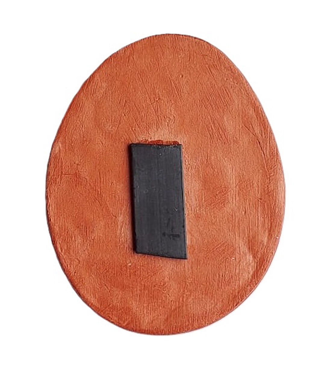 Ou decorativ din lut, cu magnet, model popular înflorat -  - Artynos.ro