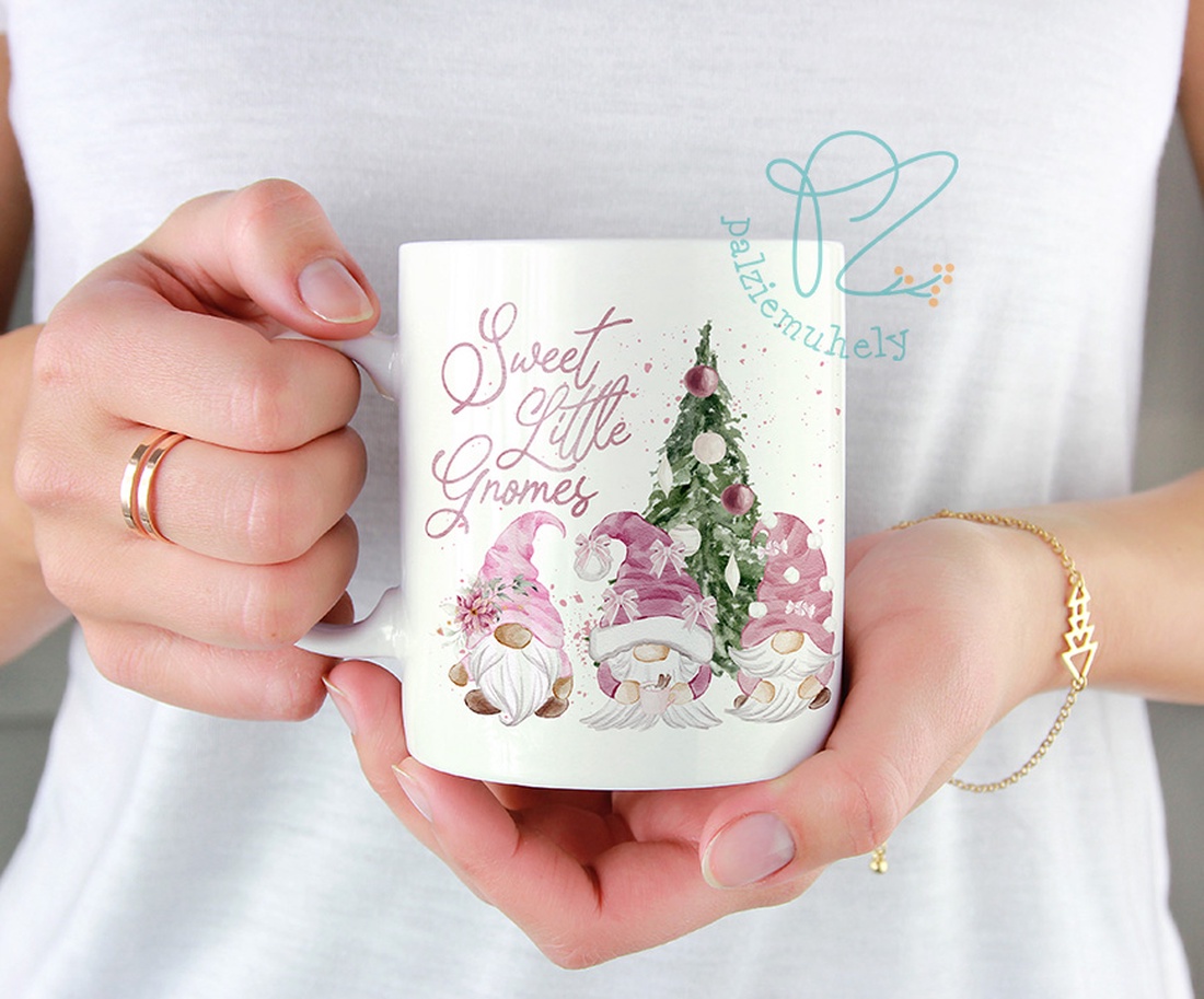 Cană ceramică Elf de Crăciun - Sweet Little Gnomes Christmas Mug - casă & stil de viață - accesorii pentru echipamente de bucătărie - accesorii de servire - căni - Artynos.ro