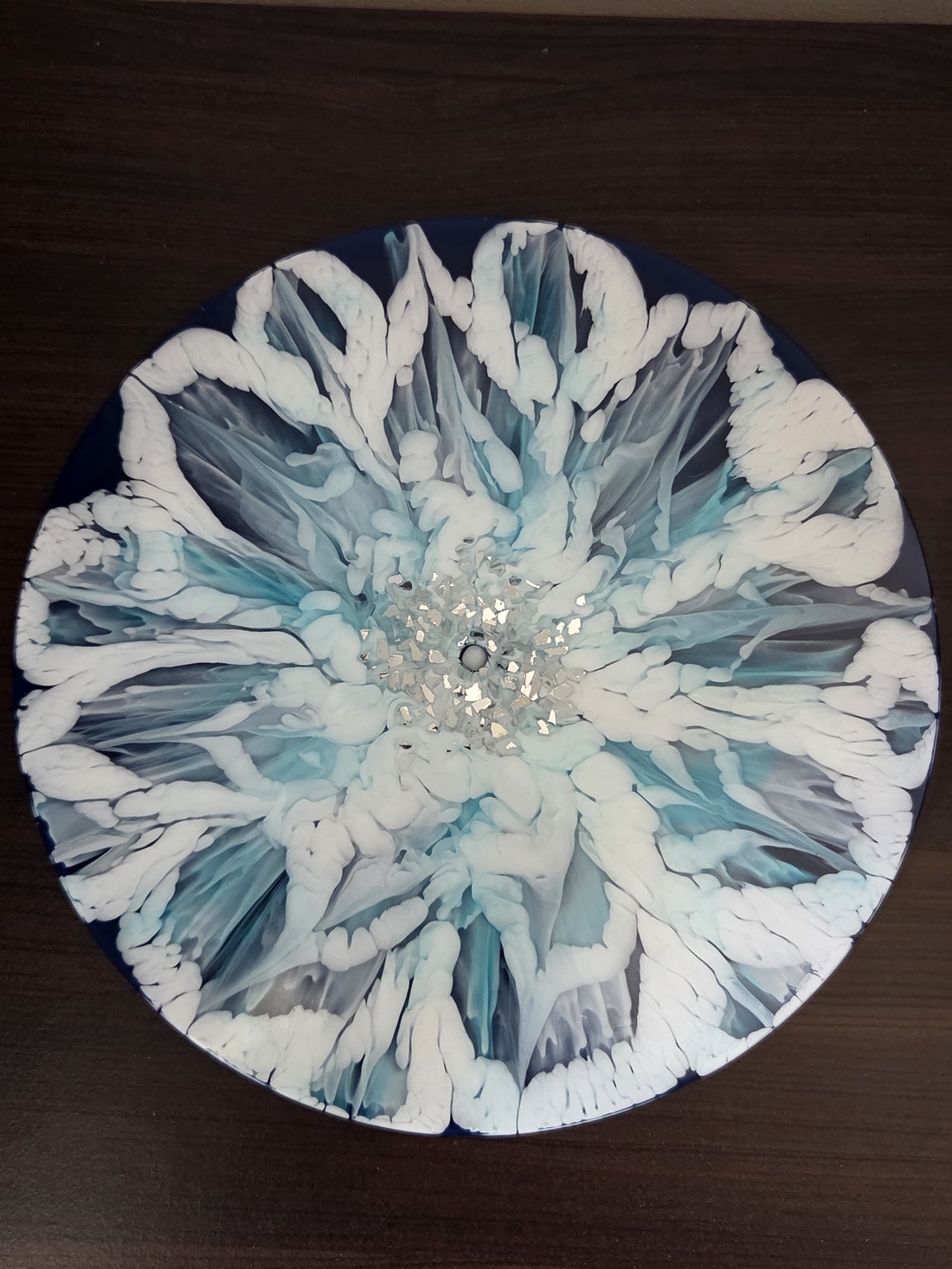 Ceas de perete handmade din rasina - casă & stil de viață - decorațiuni de casă - decorațiuni de pereți - ceasuri de perete - Artynos.ro