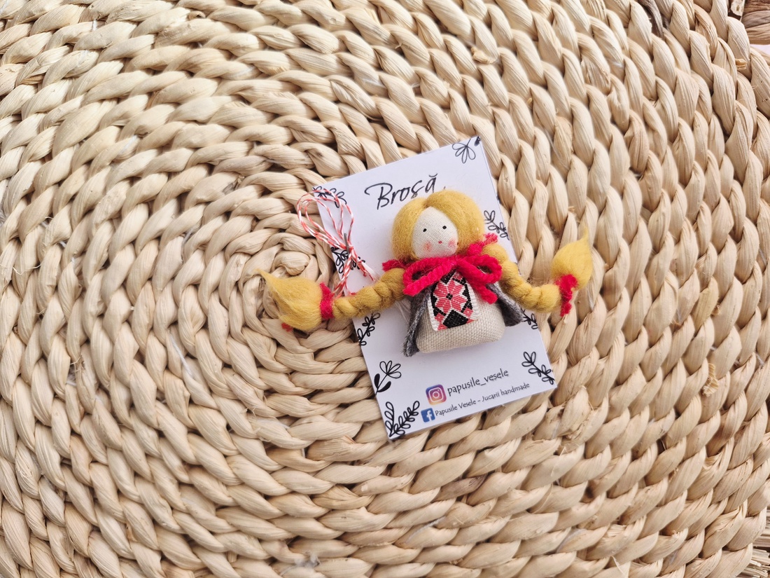 Mandruta - brosa martisor - bijuterii - mărțișor - Artynos.ro