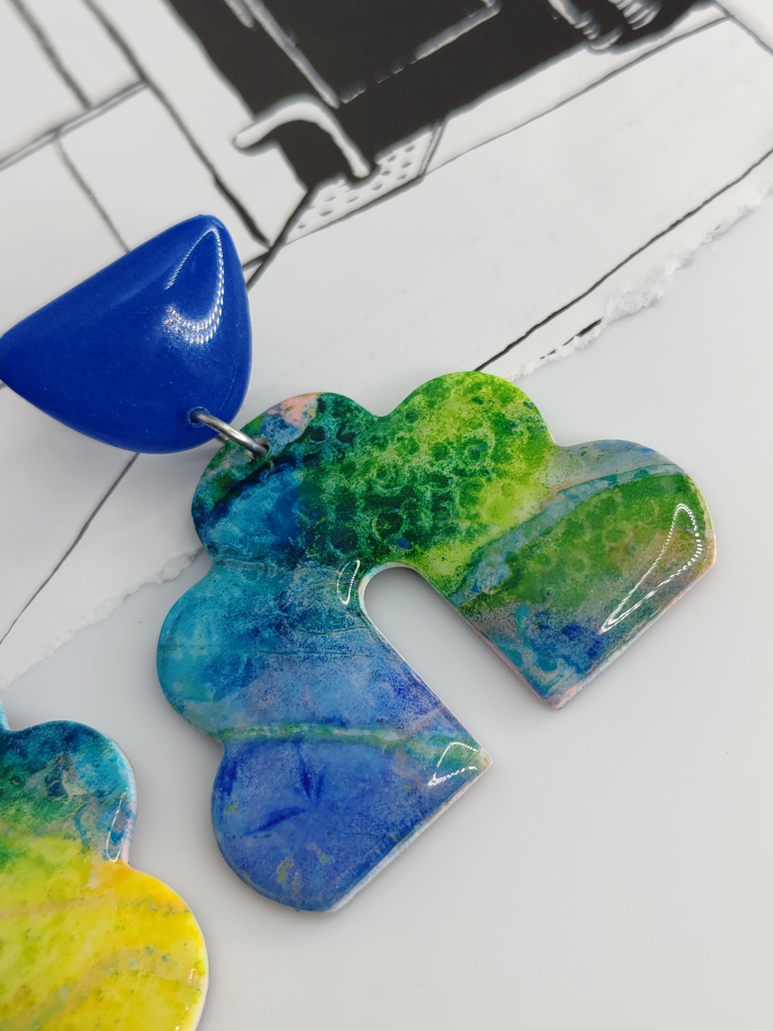 Cercei Spring in Pastel - bijuterii - cercei - cercei hoops - Artynos.ro