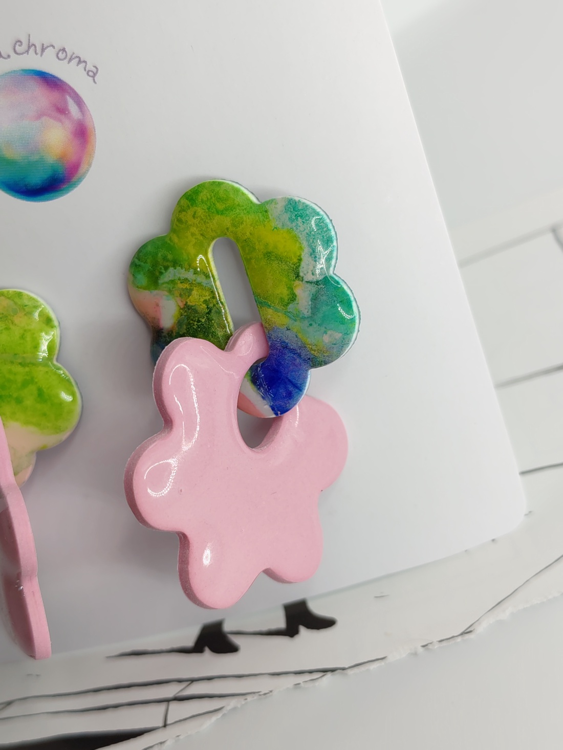 Cercei Spring in Pastel - bijuterii - cercei - cercei hoops - Artynos.ro