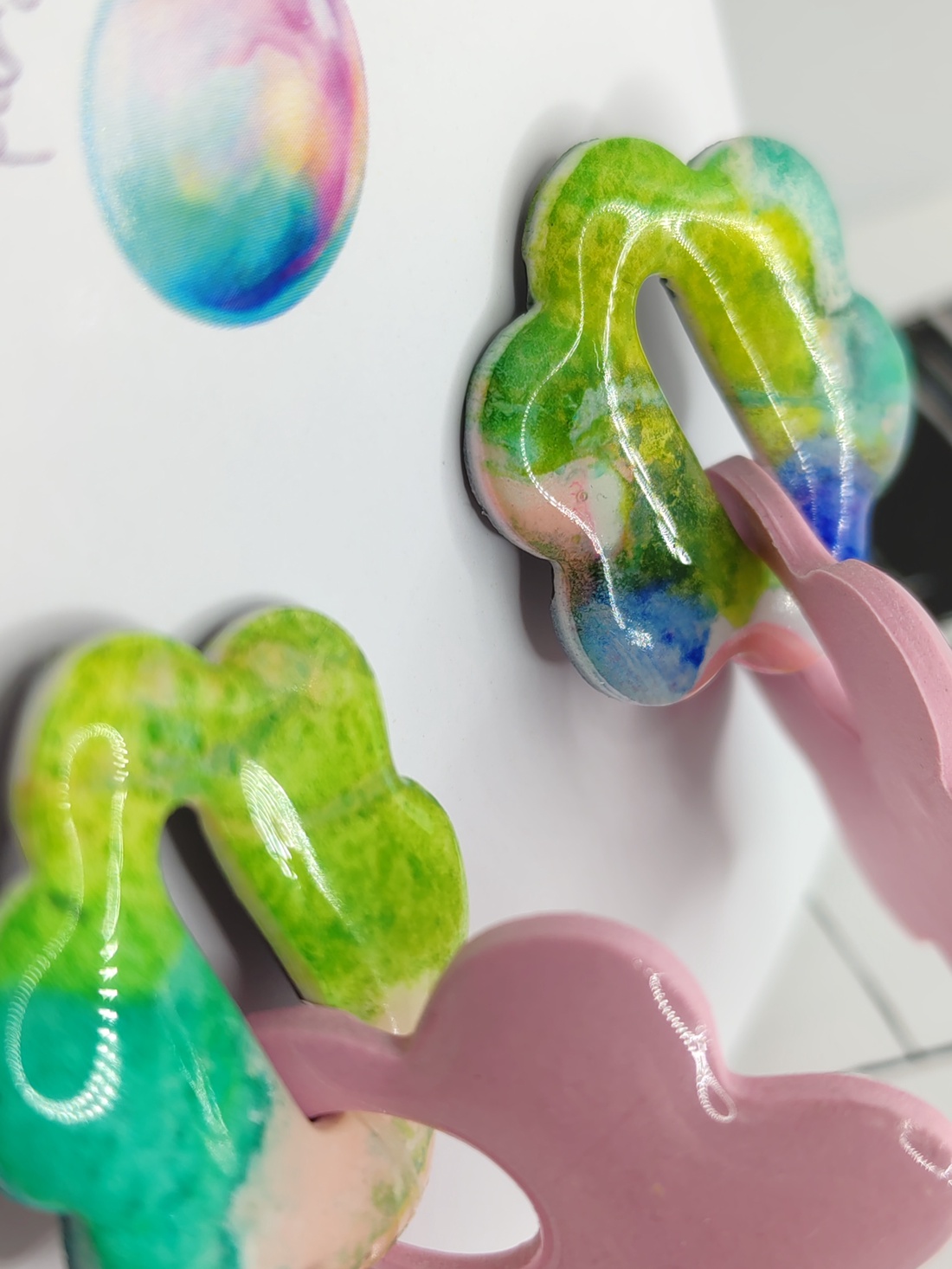 Cercei Spring in Pastel - bijuterii - cercei - cercei hoops - Artynos.ro