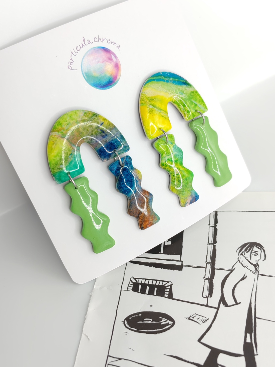 Cercei Spring in Pastel - bijuterii - cercei - cercei hoops - Artynos.ro