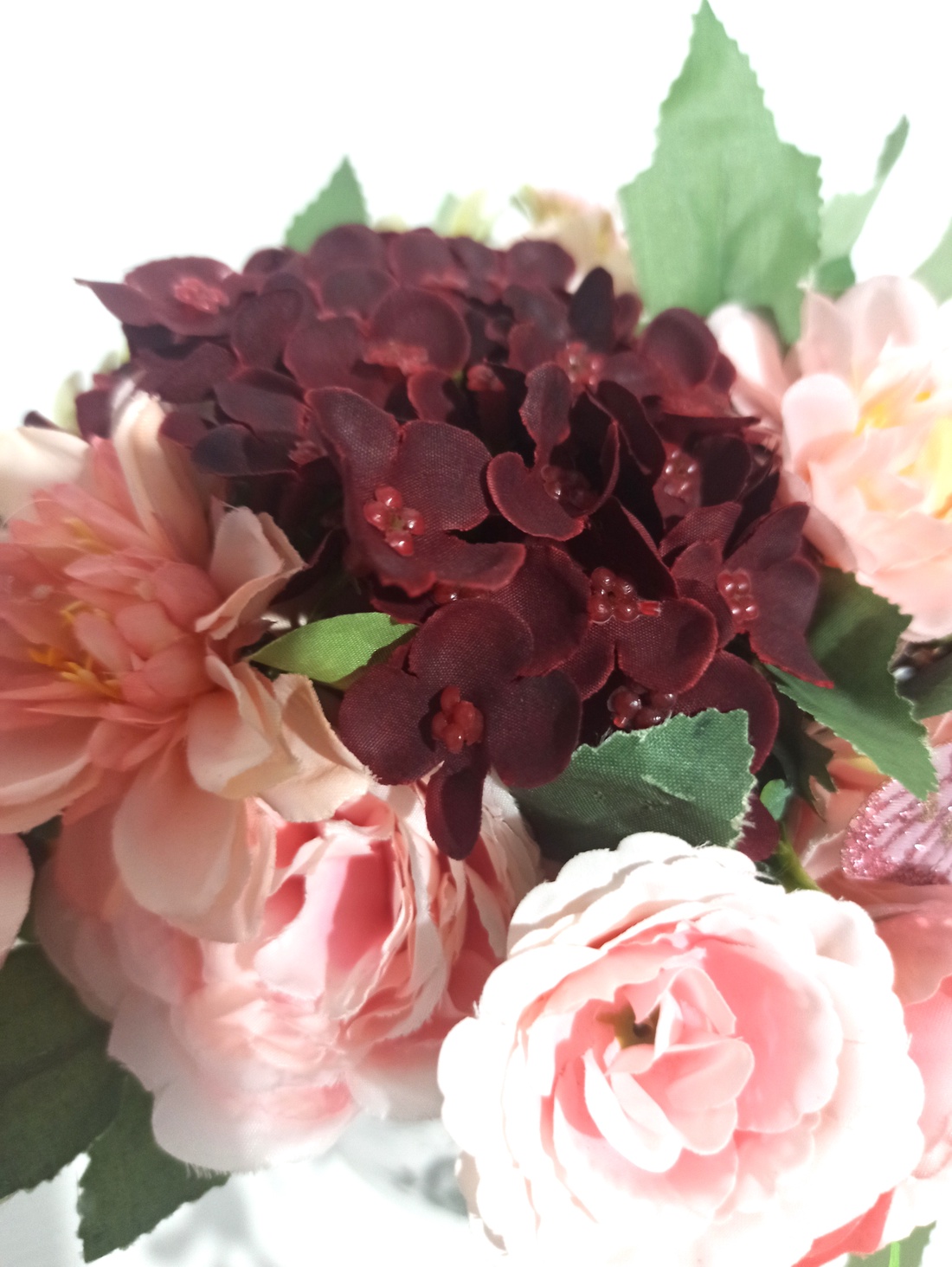 GHIVECI CERAMICĂ IMPRIMATĂ CU FLORICELE ROZ, GRENA - casă & stil de viață - decorațiuni de casă - decorațiuni de masă și rafturi - boluri decorative - Artynos.ro