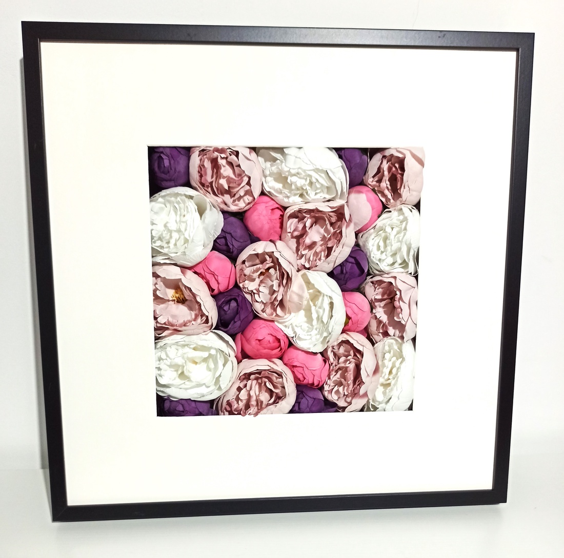 Tablou de dimensiune mare cu bujori 3D - casă & stil de viață - decorațiuni de casă - decorațiuni de pereți - decorațiuni suspendate - Artynos.ro