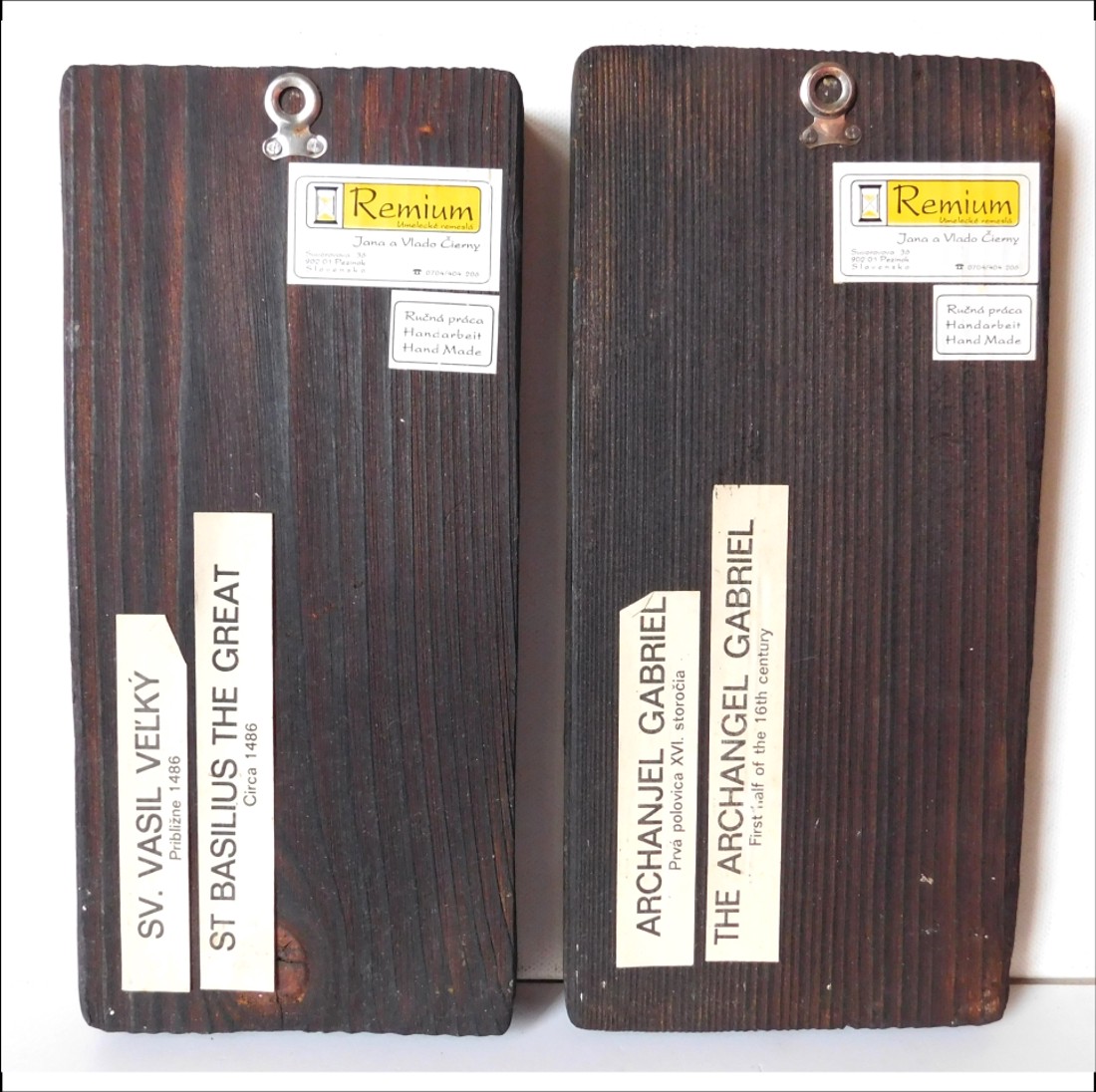 Două icoane frumoase reprezentând sfinți - casă & stil de viață - accesorii religioase - cruce - Artynos.ro