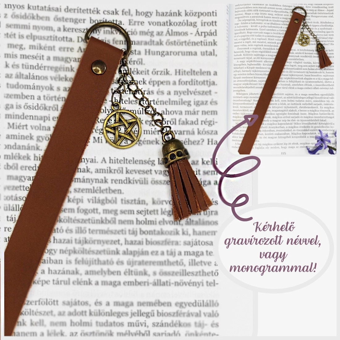 Semn de carte decorativ lung - Pentagramă - - Artynos.ro Semn de carte decorativ lung - Pentagramă - - Artynos.ro