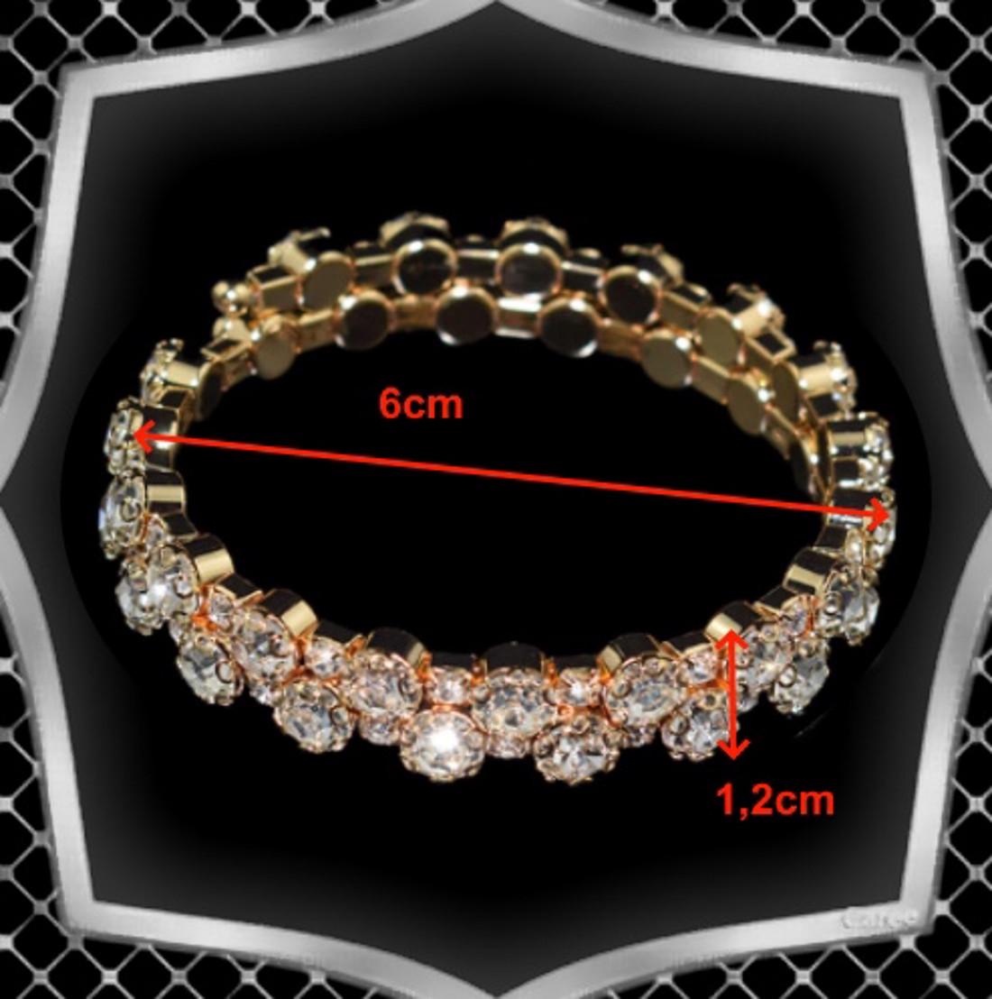 Brățară cu două rânduri de cristale ES-K04-2a alb - accesorii nuntă - bijuterii mireasă - brățări mireasă - Artynos.ro Brățară cu două rânduri de cristale ES-K04-2a alb - accesorii nuntă - bijuterii mireasă - brățări mireasă - Artynos.ro