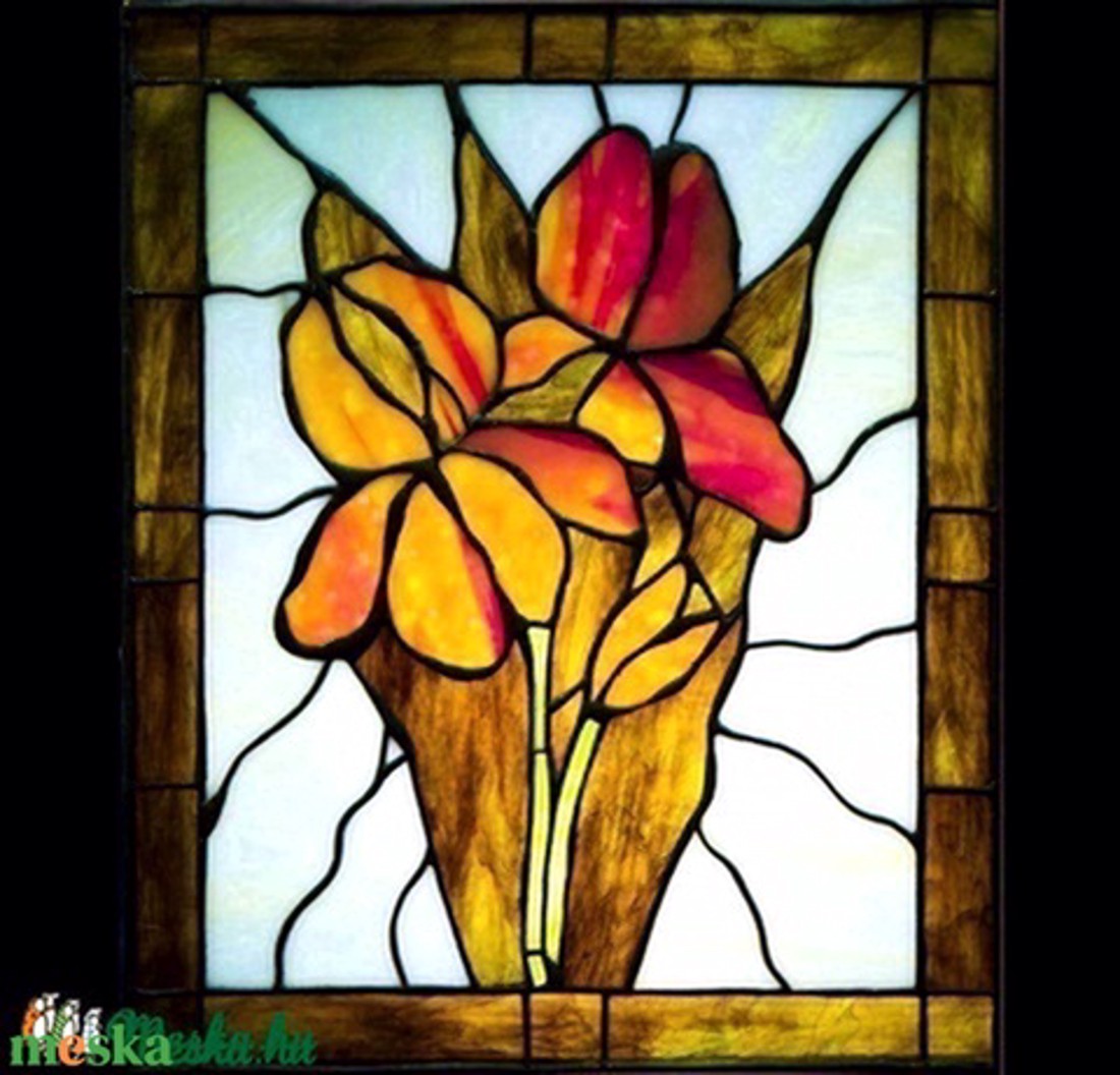 Femei petale iluminate tiffany arta de perete - casă & stil de viață - accesorii pentru decorat casa - picturi murale - mozaic de artă de perete - Artynos.ro