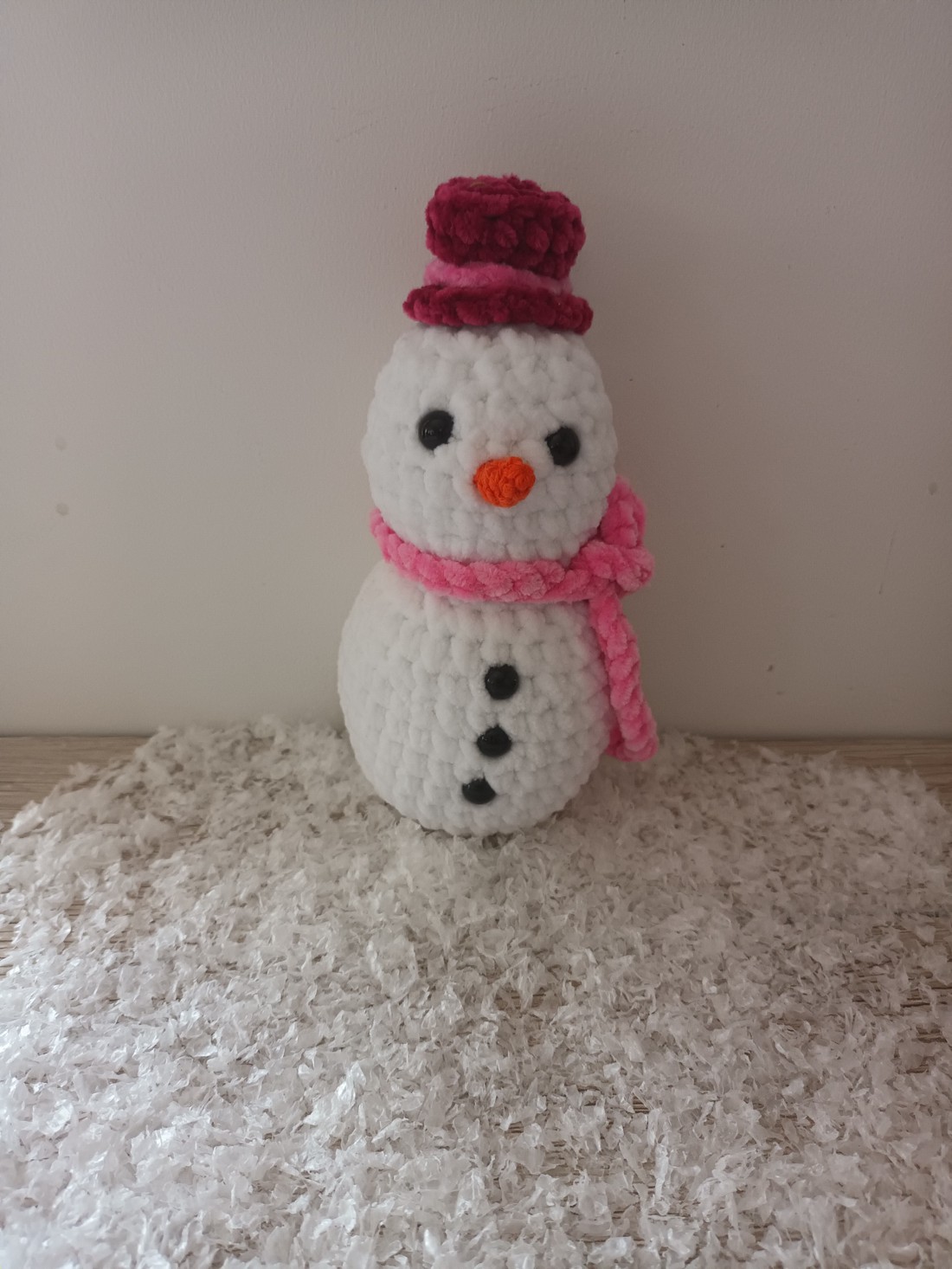 Om de zăpadă Amigurumi (om de zăpadă) - crăciun - cadouri de moș crăciun - cadouri de moș crăciun - Artynos.ro