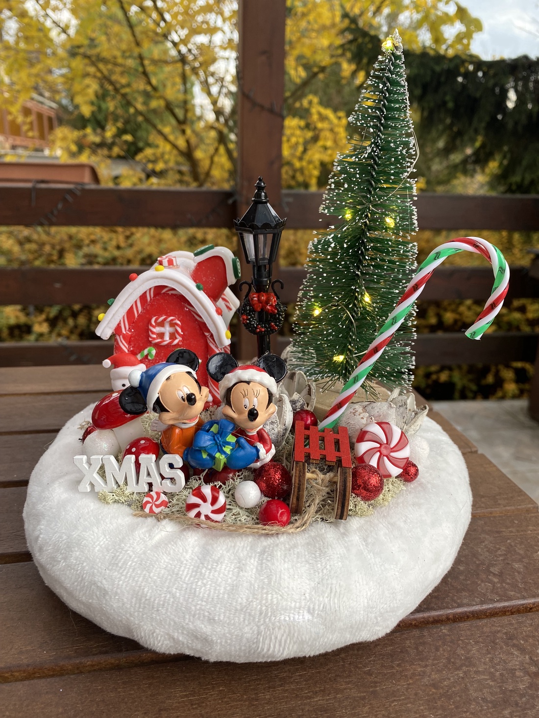  crăciun mickey și minnie masă dis - crăciun - decorațiuni de advent - decor pentru masa de advent - Artynos.ro
