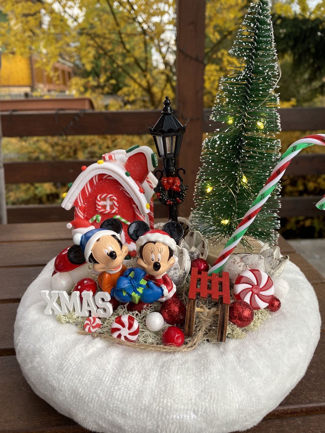 crăciun mickey și minnie masă dis - crăciun - decorațiuni de advent - decor pentru masa de advent - Artynos.ro