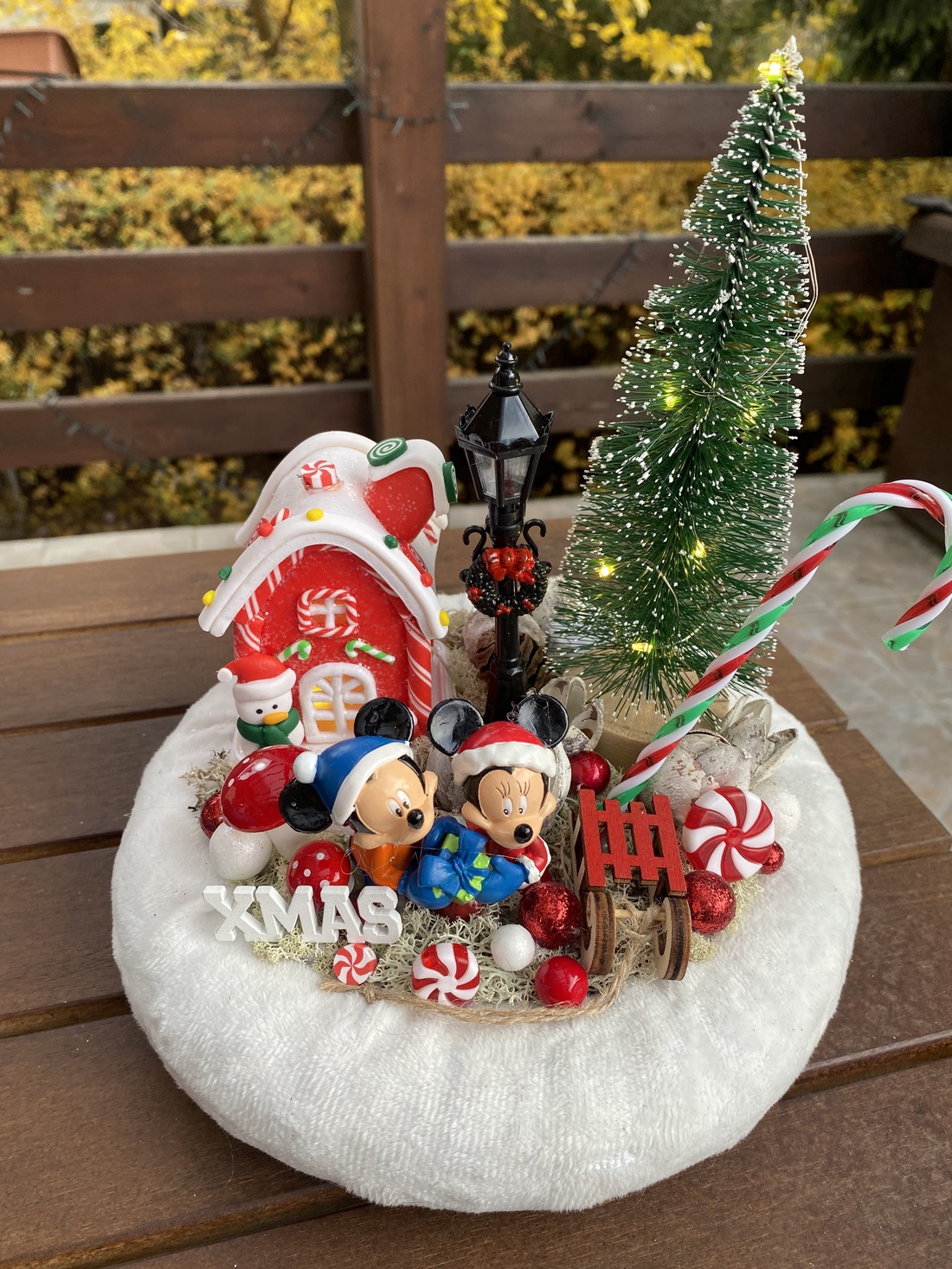  crăciun mickey și minnie masă dis - crăciun - decorațiuni de advent - decor pentru masa de advent - Artynos.ro