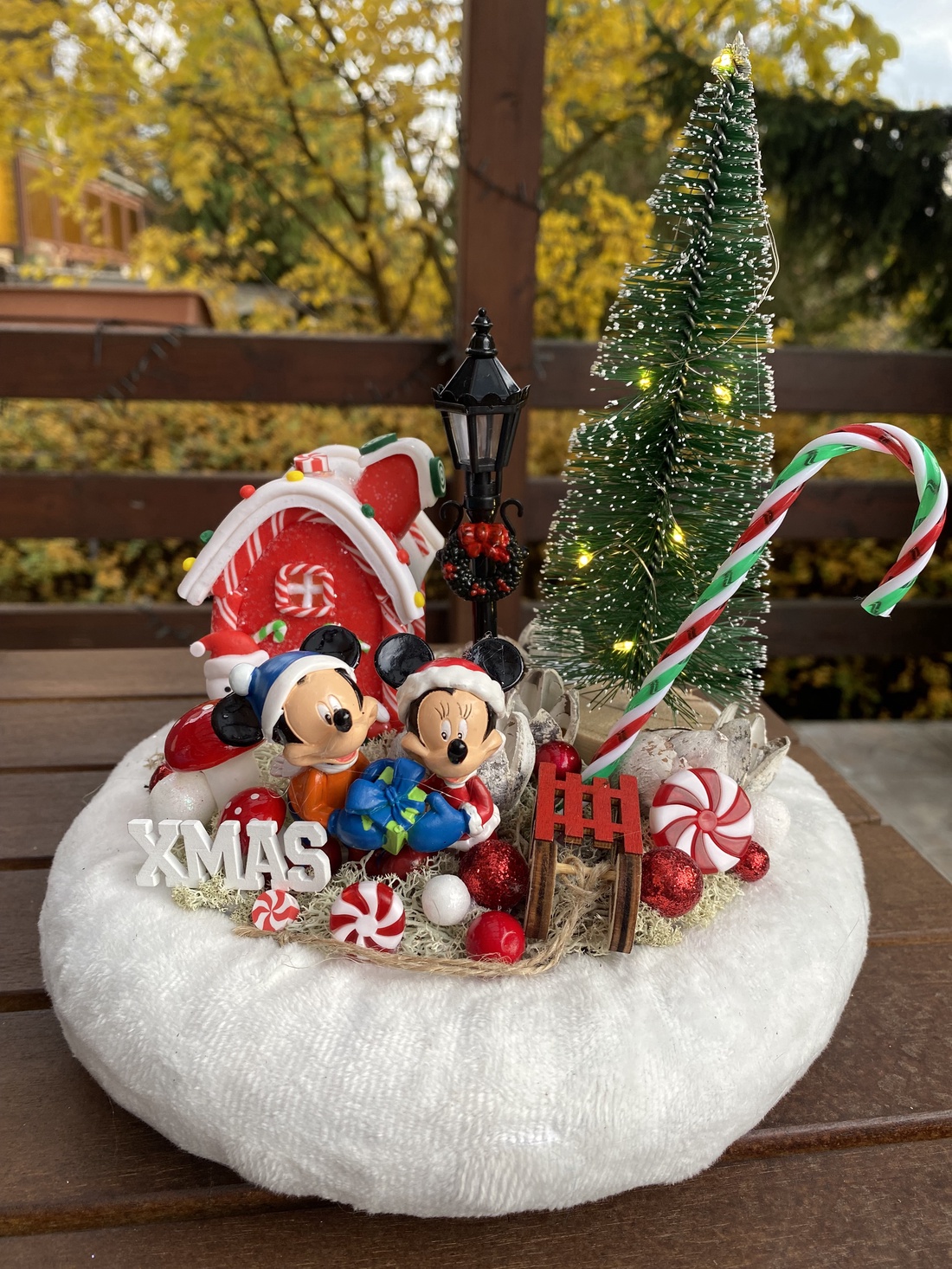  crăciun mickey și minnie masă dis - crăciun - decorațiuni de advent - decor pentru masa de advent - Artynos.ro