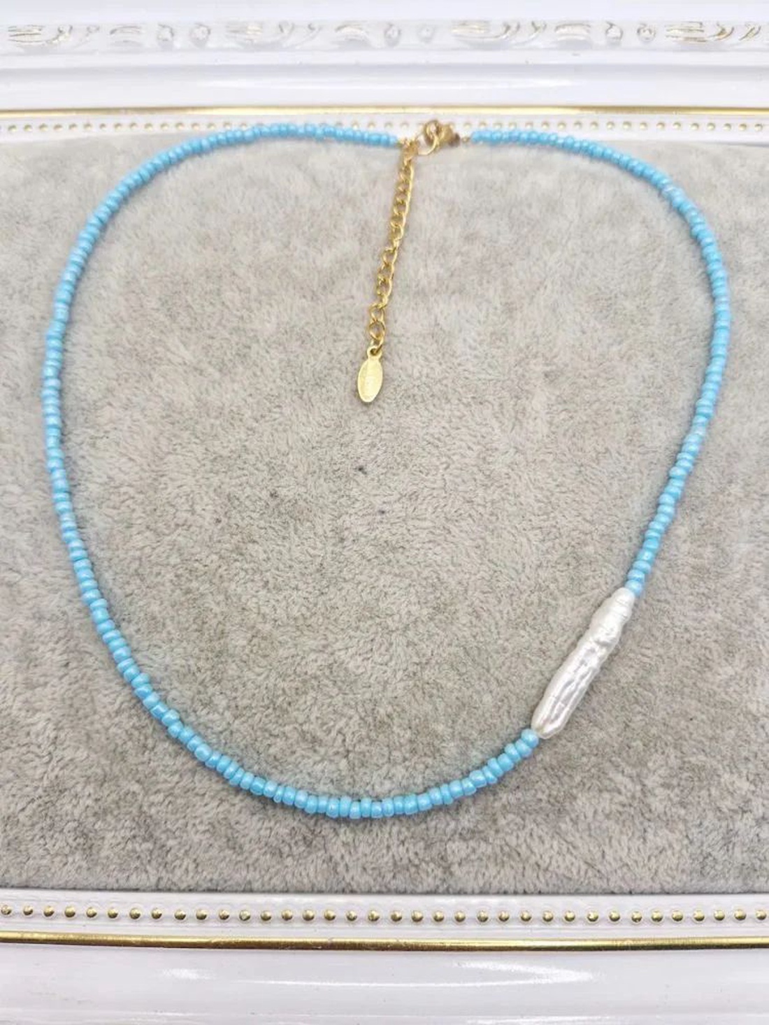 Colier de Vara blue sky - bijuterii - coliere - chockere - Artynos.ro