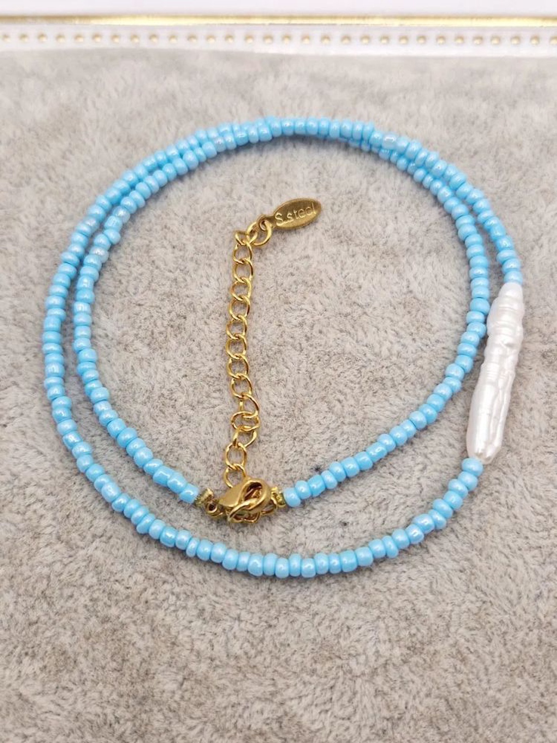 Colier de Vara blue sky - bijuterii - coliere - chockere - Artynos.ro