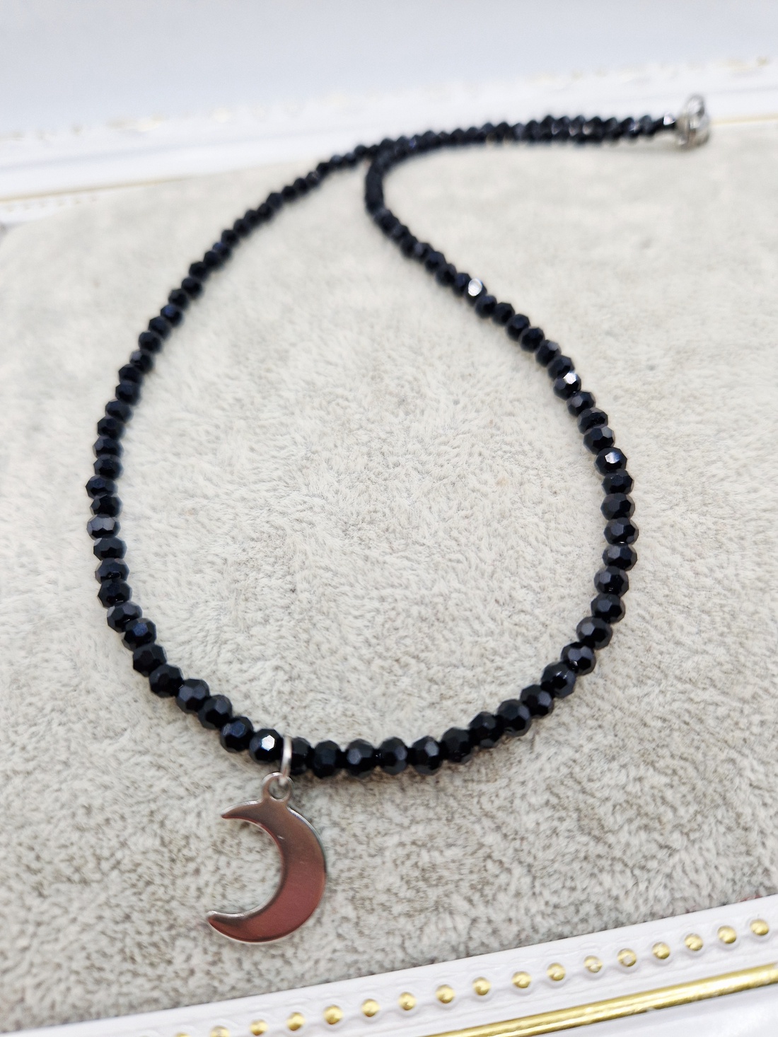 Choker  Cristale  Semiluna - bijuterii - coliere - chockere - Artynos.ro