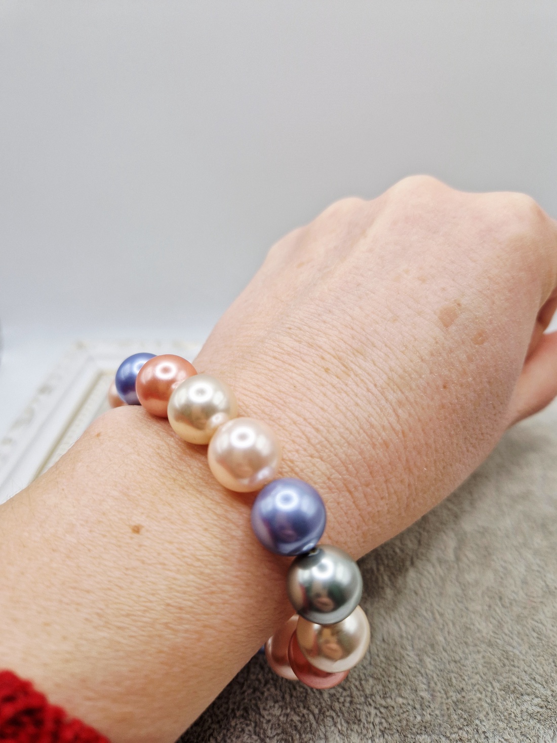 Bratara  Perle tip Mallorca turcoaz - bijuterii - brățări - brățări din perle - Artynos.ro