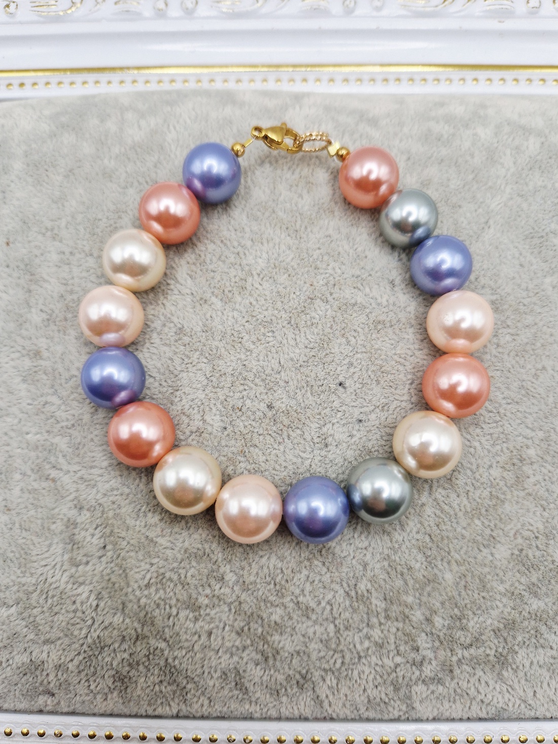 Bratara  Perle tip Mallorca turcoaz - bijuterii - brățări - brățări din perle - Artynos.ro