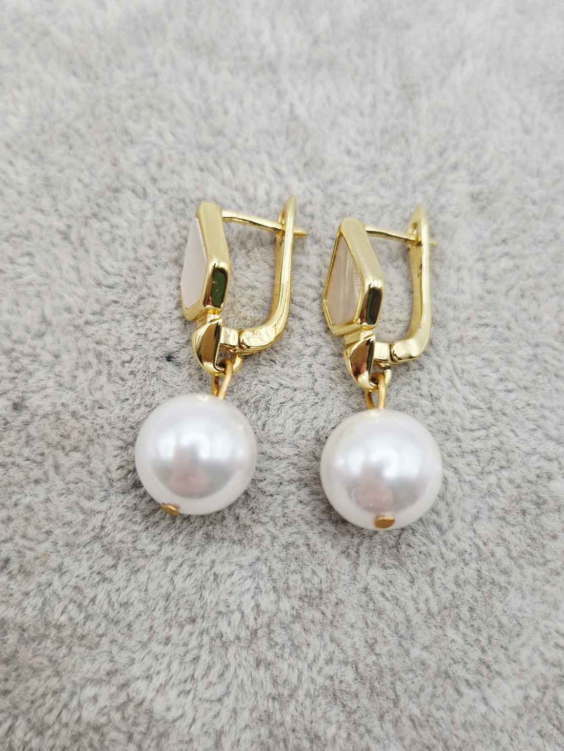 Cercei  Perle tip Mallorca  Sidef - bijuterii - cercei - cercei din perle - Artynos.ro