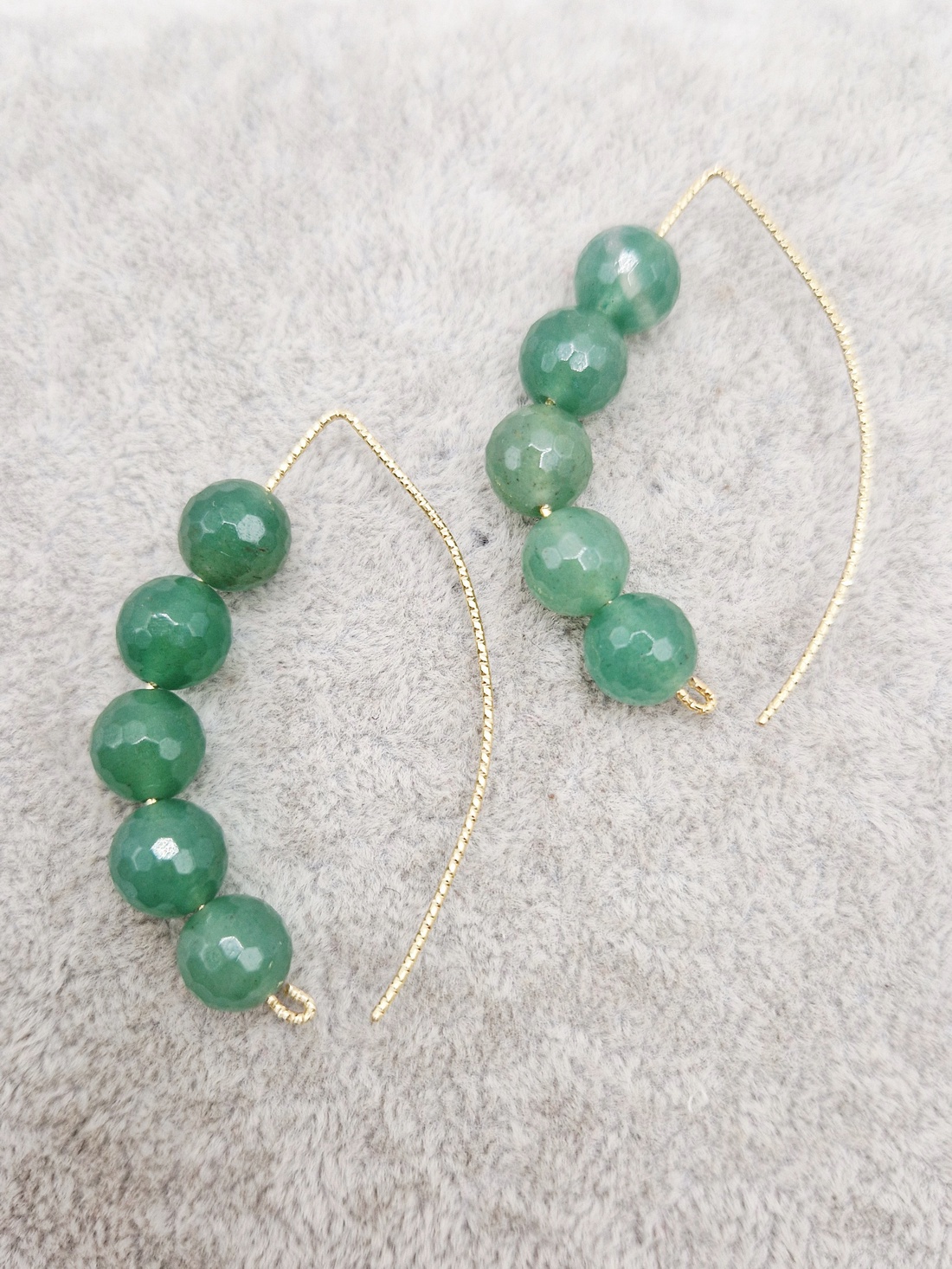 Cercei Aventurin - bijuterii - cercei - cercei din pietre semiprețioase - Artynos.ro