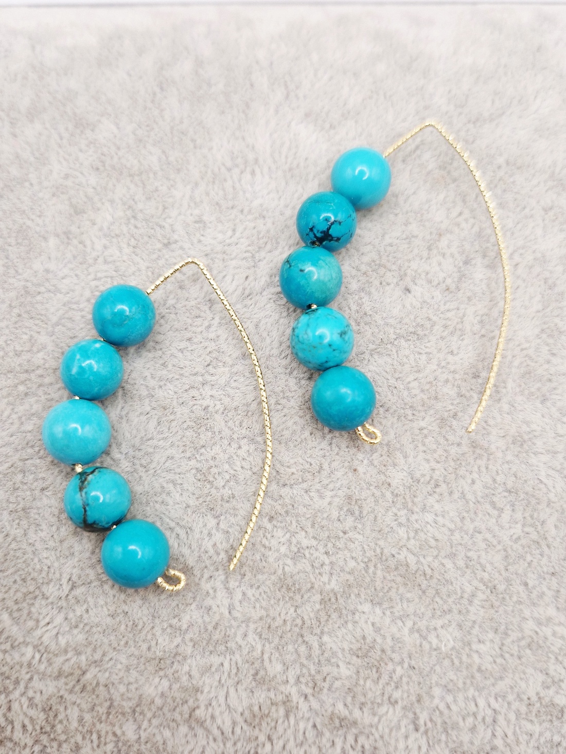 Cercei Turcoaz - bijuterii - cercei - cercei din pietre semiprețioase - Artynos.ro