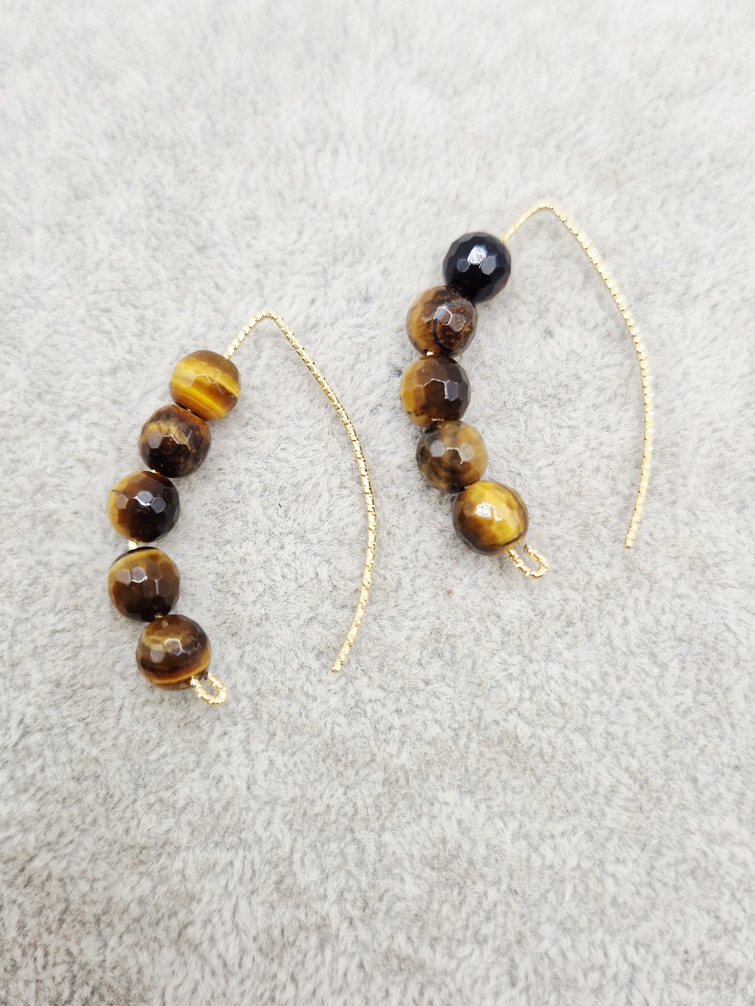 Cercei Ochi de tigru - bijuterii - cercei - cercei din pietre semiprețioase - Artynos.ro