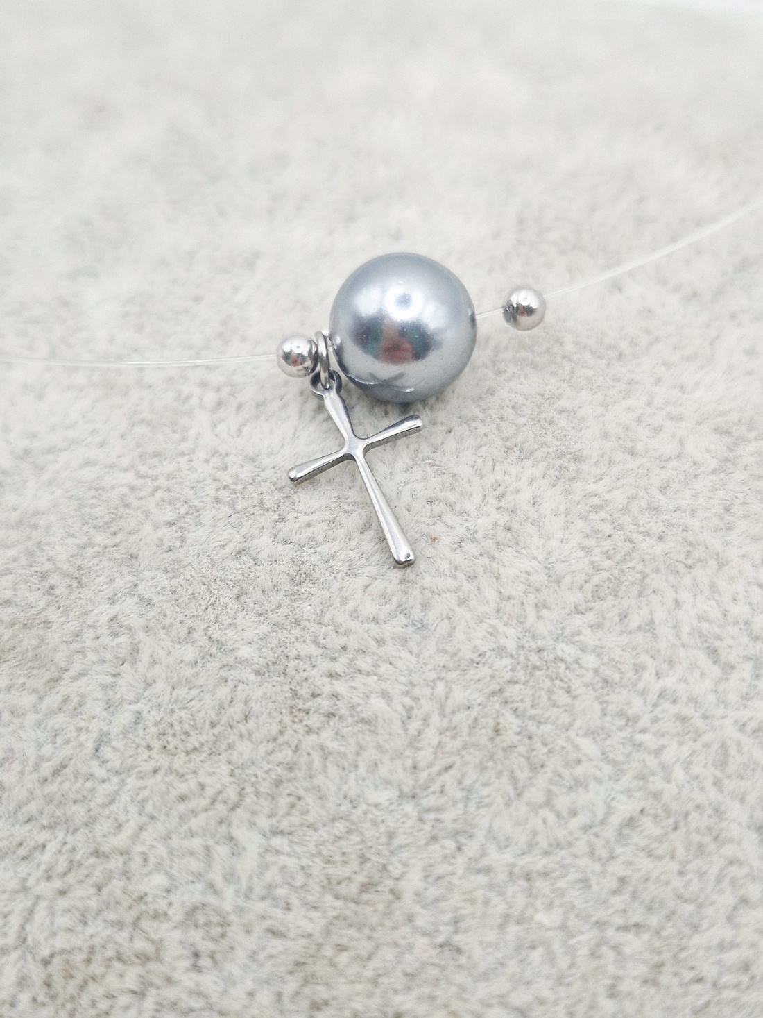 Choker Perle tip Mallorca Argint - bijuterii - coliere - chockere - Artynos.ro