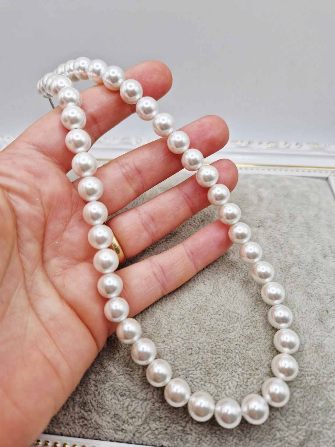 Colier canin Perle tip Mallorca - bijuterii - coliere - coliere din perle - Artynos.ro