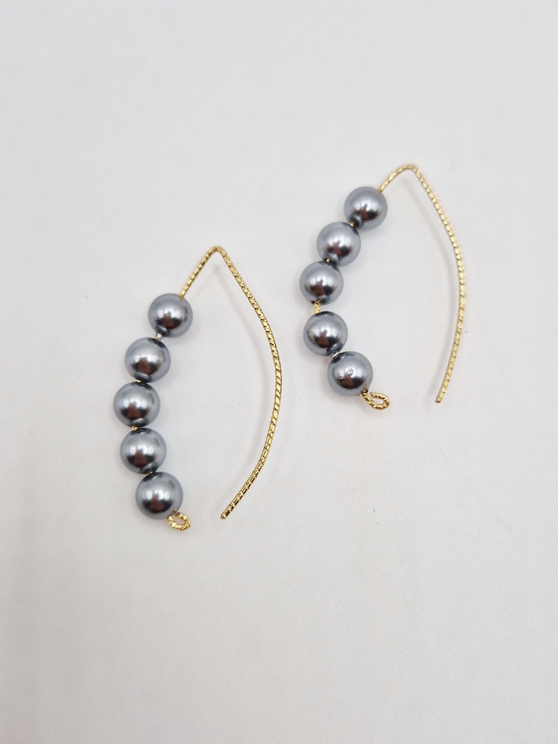 Cercei  Perle tip Mallorca  placat Aur - bijuterii - cercei - cercei din perle - Artynos.ro