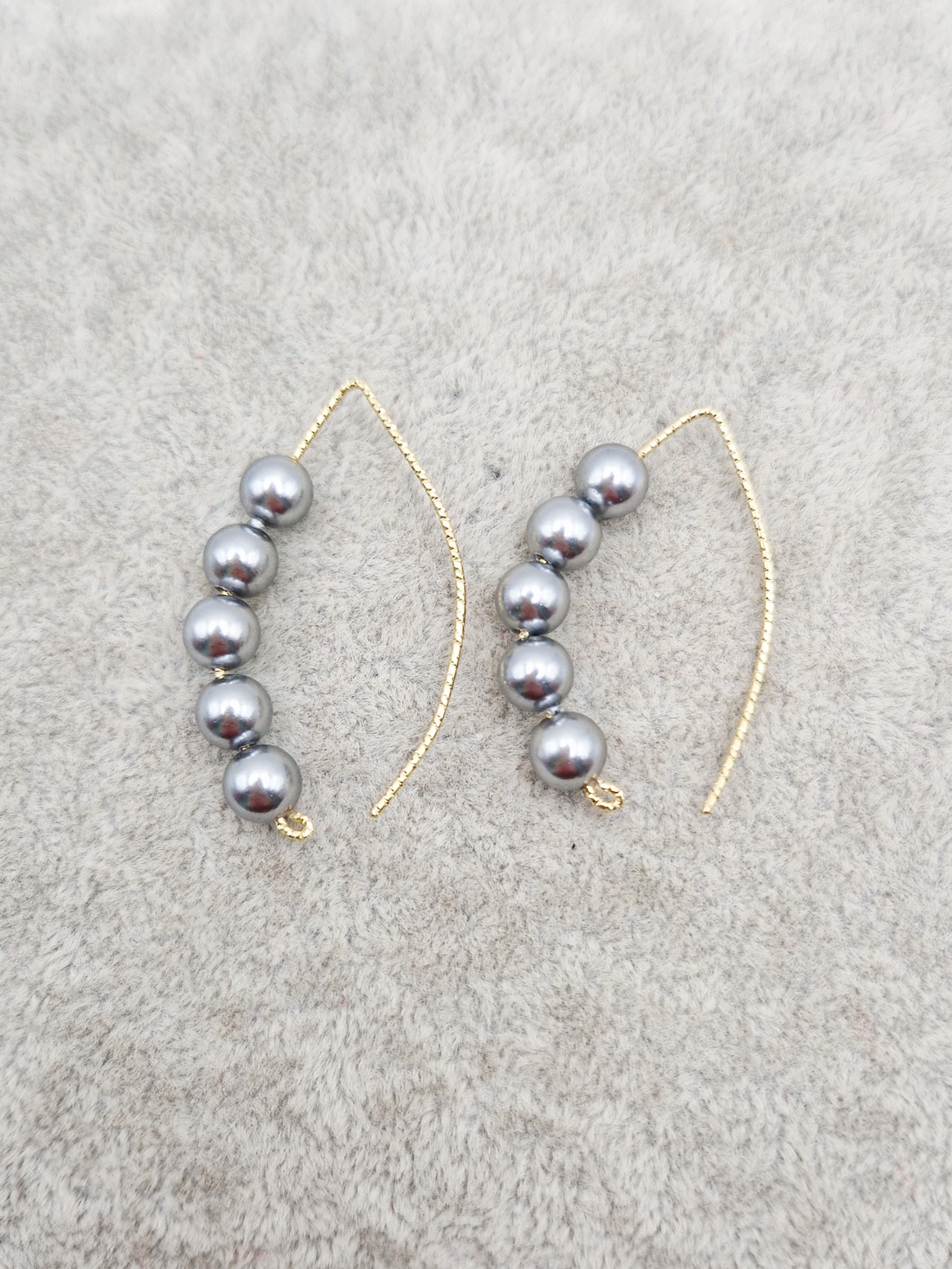 Cercei  Perle tip Mallorca  placat Aur - bijuterii - cercei - cercei din perle - Artynos.ro