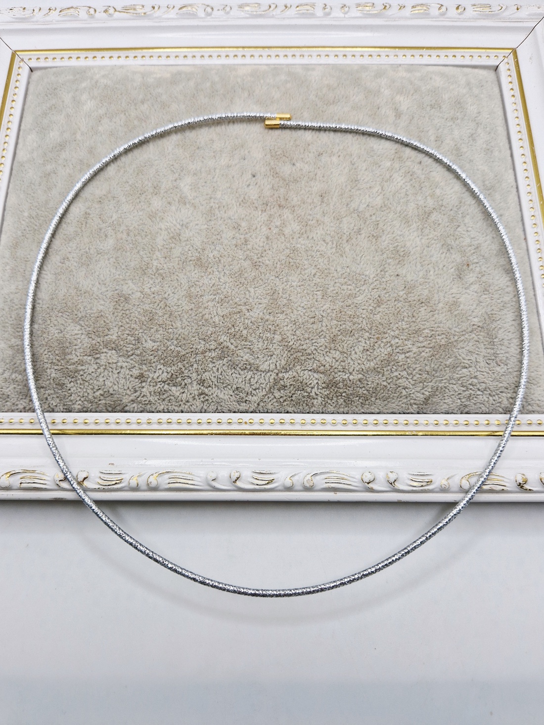 Lucky Rope, Colier magnetic argintiu - bijuterii - coliere - chockere - Artynos.ro