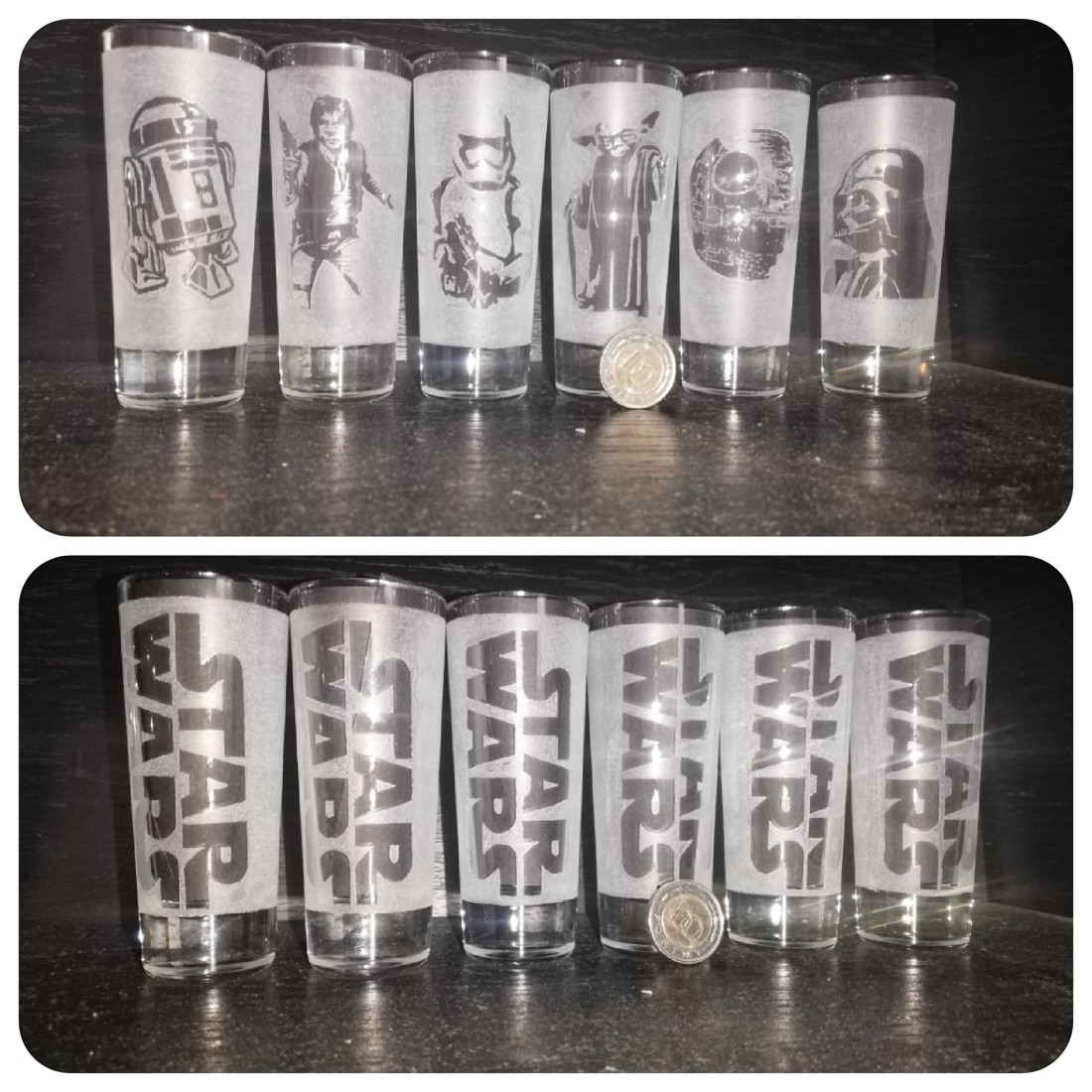 Set de pahare de cocktail cu model Star Wars  -  - Artynos.ro