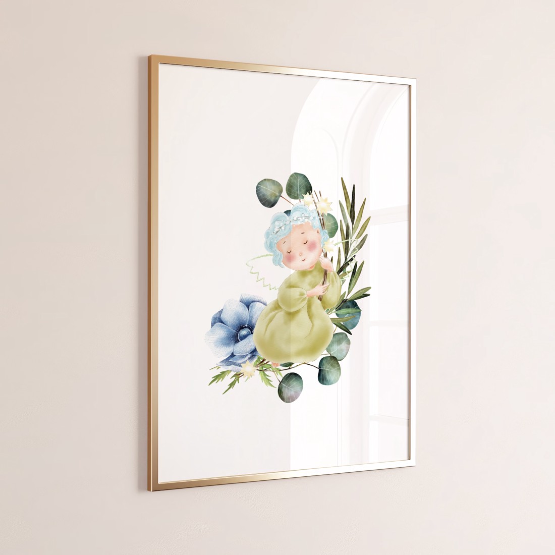 Decal de perete zână de primăvară, poster, decorare cameră copii -  - Artynos.ro