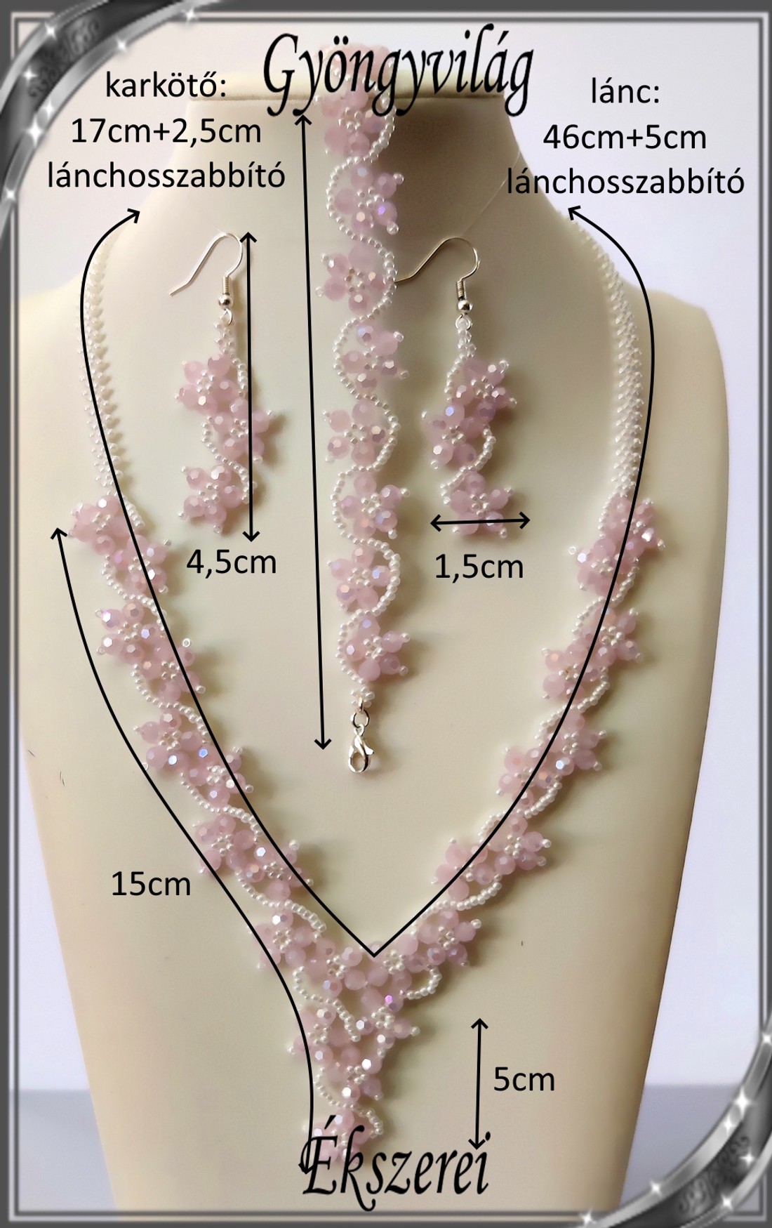 Nunta, mireasa, set de bijuterii casual, SSZEB-GY02-br opal alb - bijuterii - seturi de bijuterii - Artynos.ro