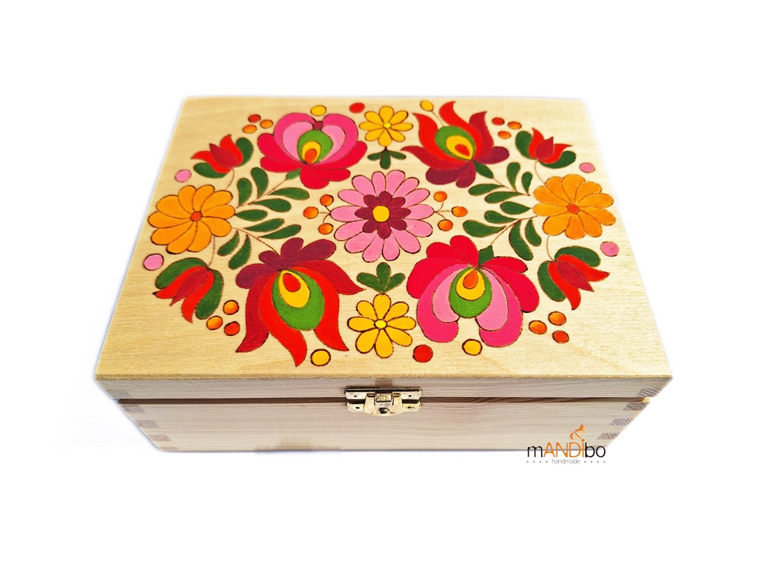 Cutie pentru filtre de ceai cu motive florale populare în stil maghiar -  - Artynos.ro