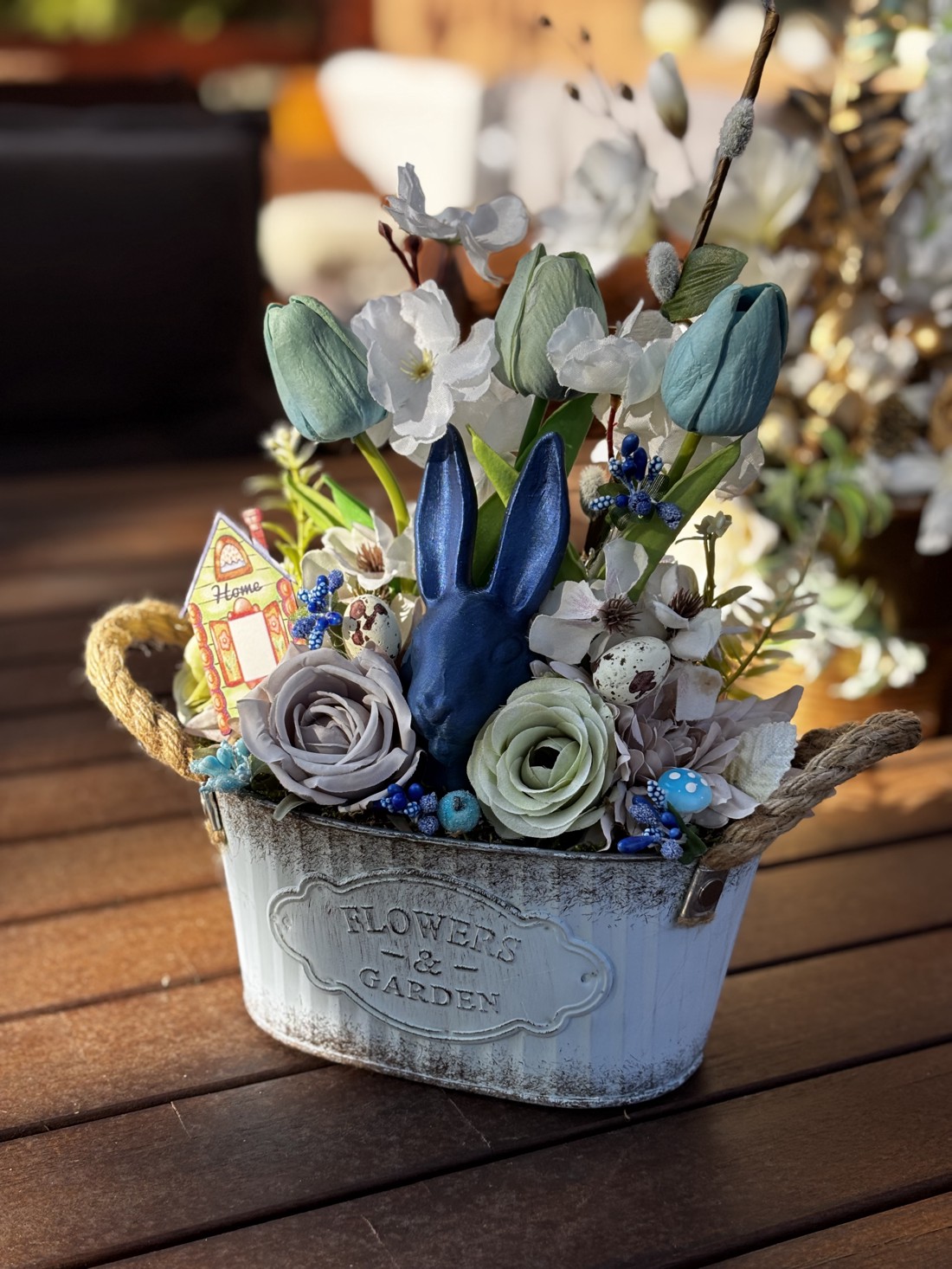 Decorațiuni de masă pentru Paște  - decor de sărbători - decorațiuni de paște - decor masă de paște - Artynos.ro