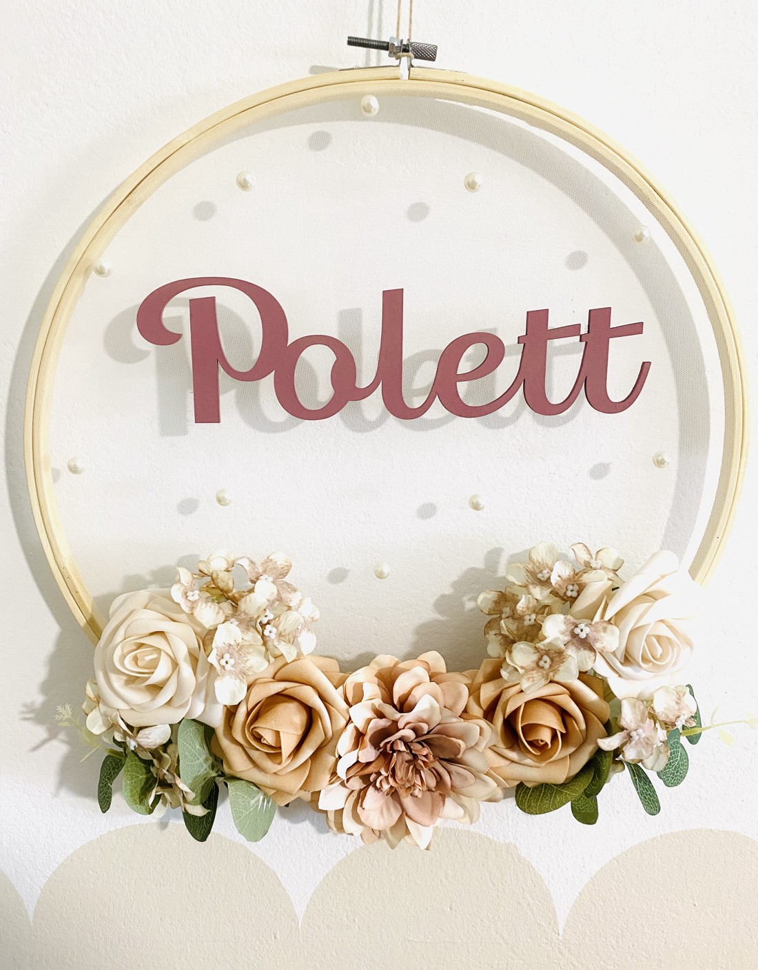 Decor de perete floral personalizat - girly - - Artynos.ro Decor de perete floral personalizat - girly - - Artynos.ro