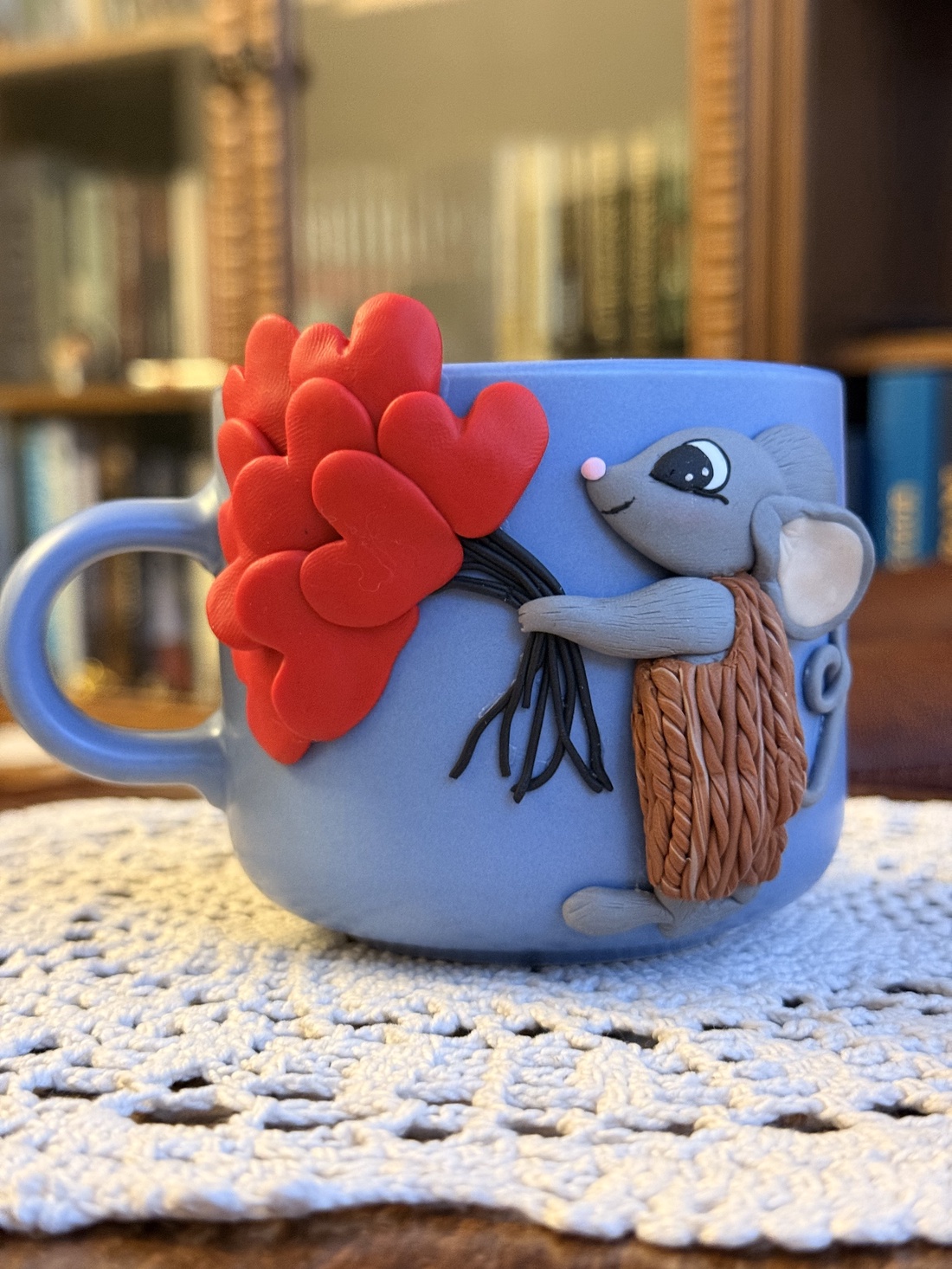 Cana decorată manual Șoricel - casă & stil de viață - accesorii pentru echipamente de bucătărie - accesorii de servire - căni - Artynos.ro