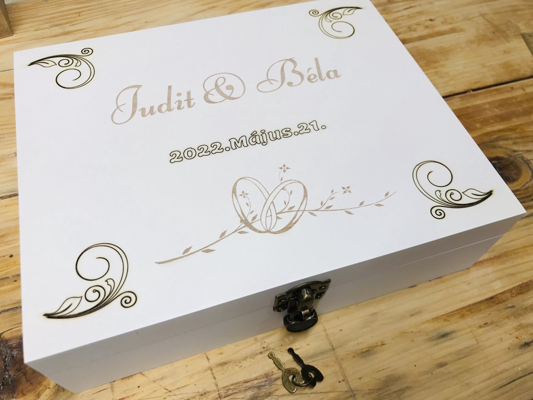 Cutie capsulă de timp pentru nuntă - accesorii nuntă - amintiri și cadouri de nuntă - cadou nuntă - cutie de nuntă - Artynos.ro