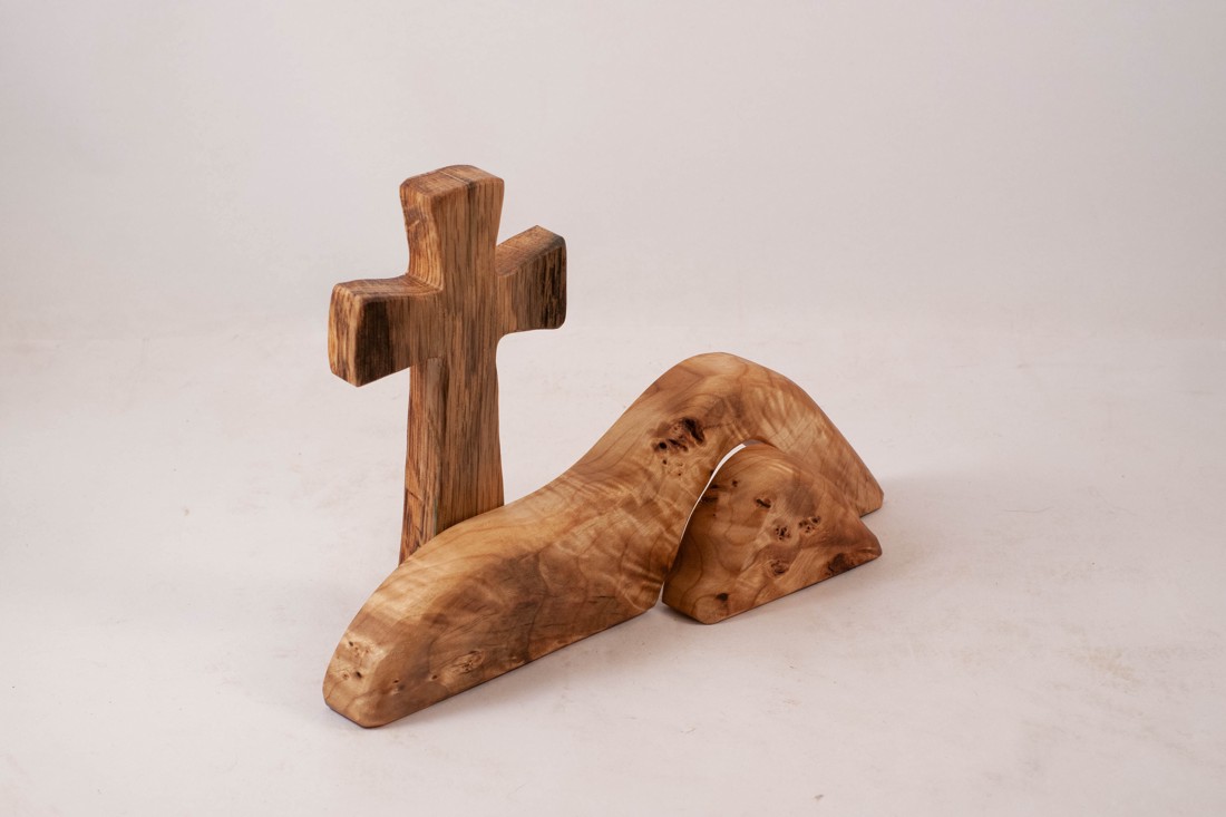 Decorațiune de Paște cu cruce, cruce din lemn - casă & stil de viață - accesorii religioase - cruce - Artynos.ro