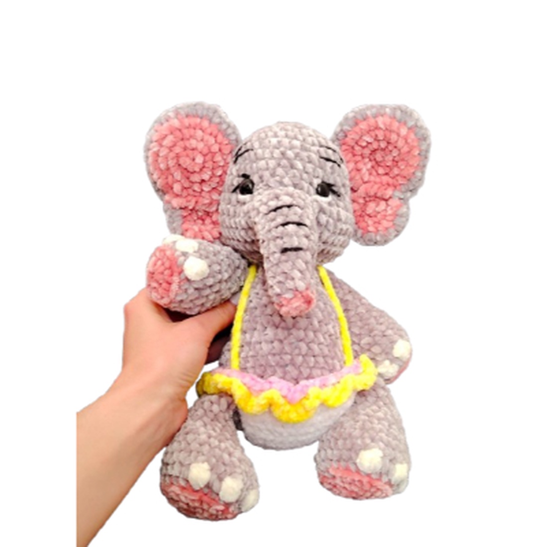 Jucărie de pluș croșetată Elefănțica Baby Asha - jucării și echipamente pentru copii - plușuri - elefant de pluș - Artynos.ro Jucărie de pluș croșetată Elefănțica Baby Asha - jucării și echipamente pentru copii - plușuri - elefant de pluș - Artynos.ro