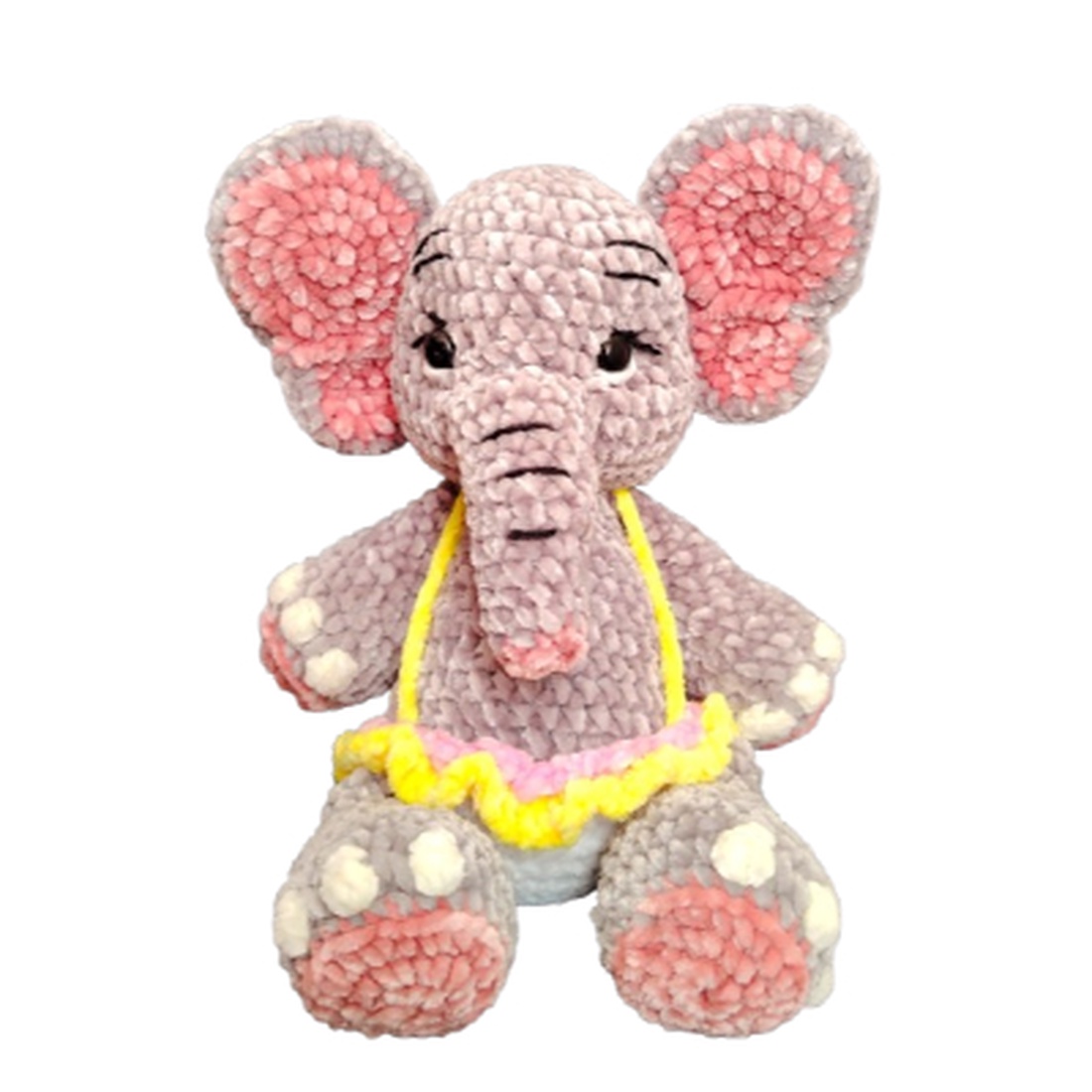 Jucărie de pluș croșetată Elefănțica Baby Asha - jucării și echipamente pentru copii - plușuri - elefant de pluș - Artynos.ro Jucărie de pluș croșetată Elefănțica Baby Asha - jucării și echipamente pentru copii - plușuri - elefant de pluș - Artynos.ro