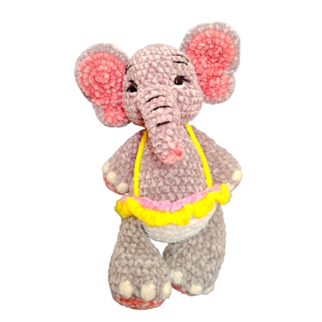 Jucărie de pluș croșetată Elefănțica Baby Asha - jucării și echipamente pentru copii - plușuri - elefant de pluș - Artynos.ro Jucărie de pluș croșetată Elefănțica Baby Asha - jucării și echipamente pentru copii - plușuri - elefant de pluș - Artynos.ro