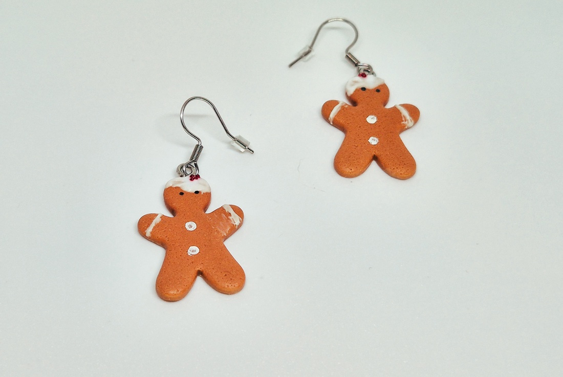 Cercei Gingerbread - bijuterii - cercei - cercei cu figurine - Artynos.ro